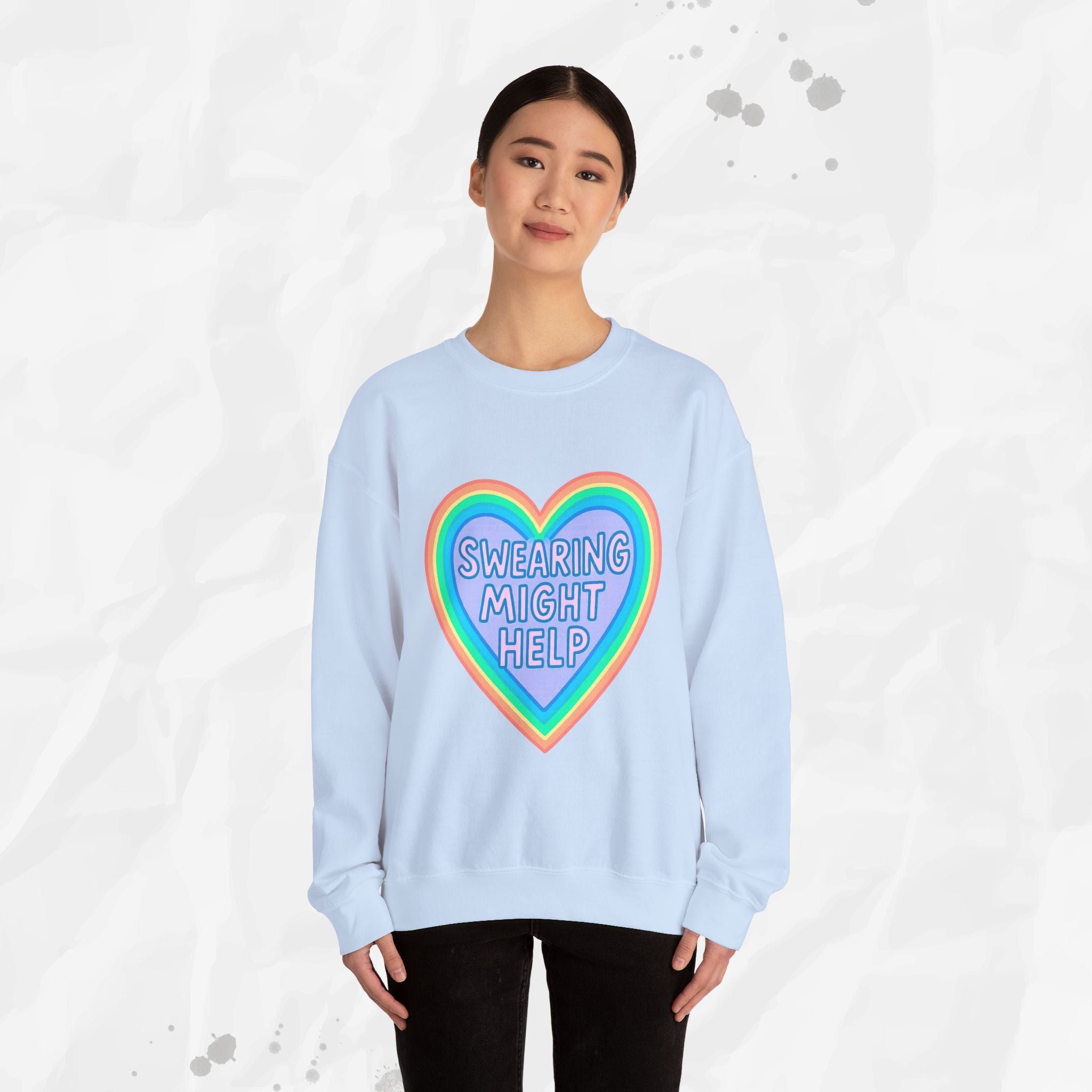 Swearing Might Help – Crewneck Sweatshirt