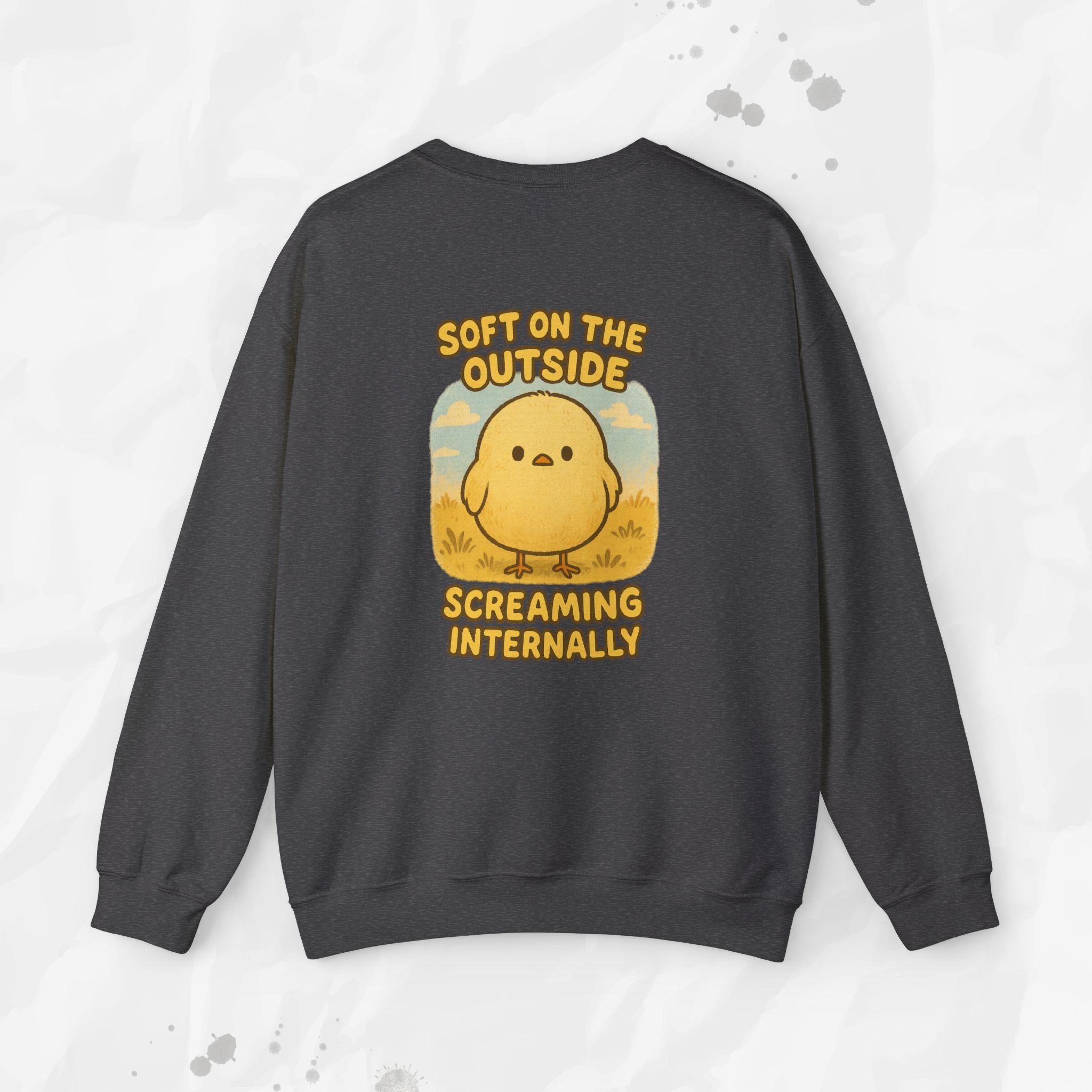 Soft on the Outside Screaming Internally - Crewneck Sweatshirt