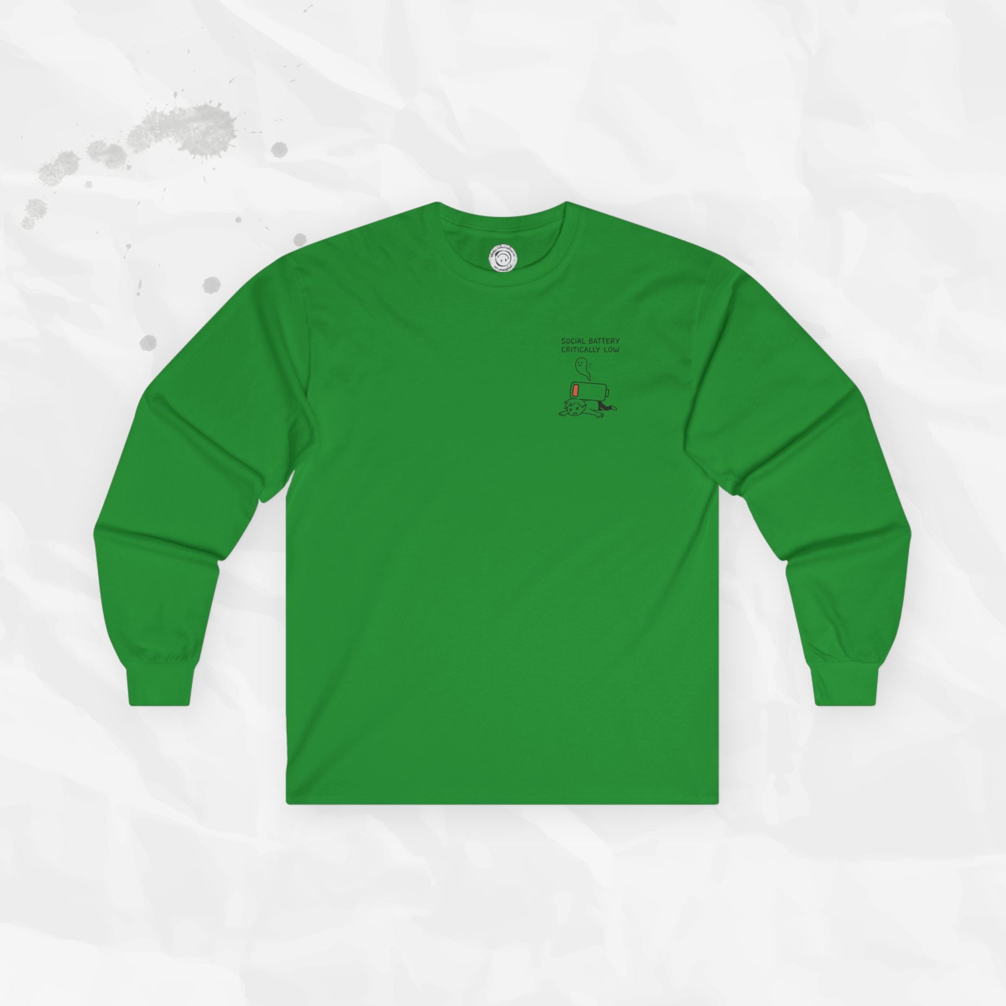 Social Battery Critically Low - Long Sleeve T-Shirt
