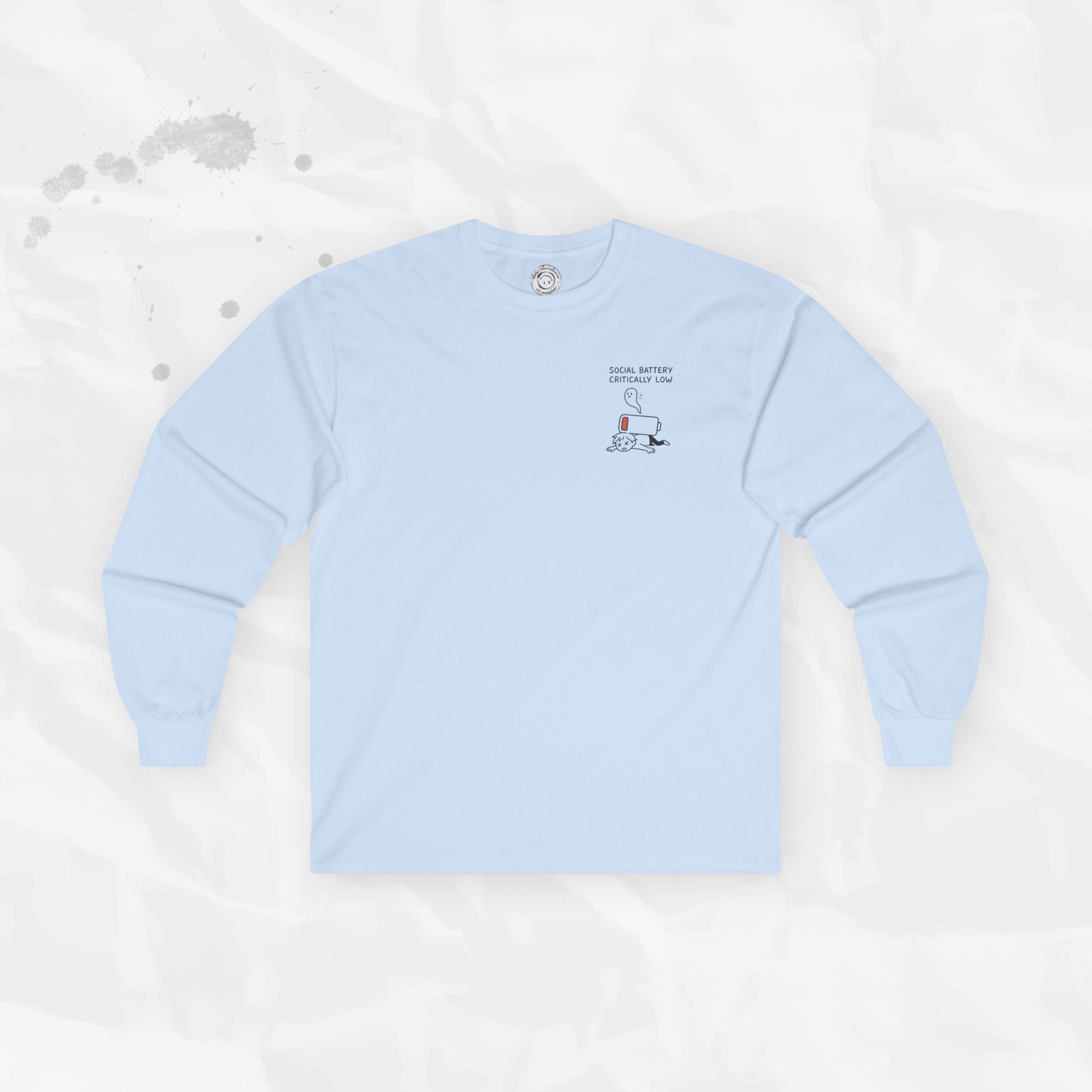 Social Battery Critically Low - Long Sleeve T-Shirt