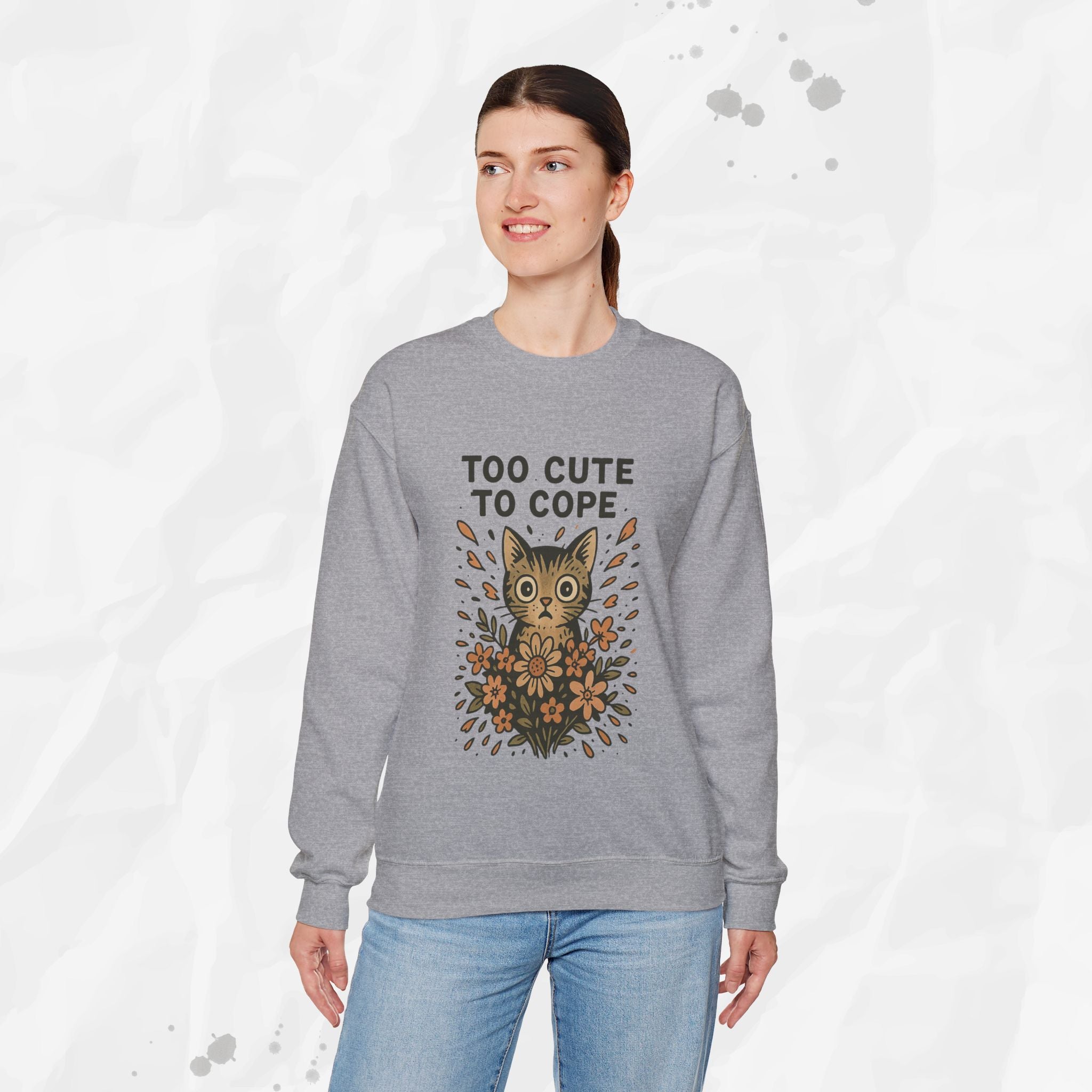 Too Cute to Cope - Crewneck Sweatshirt