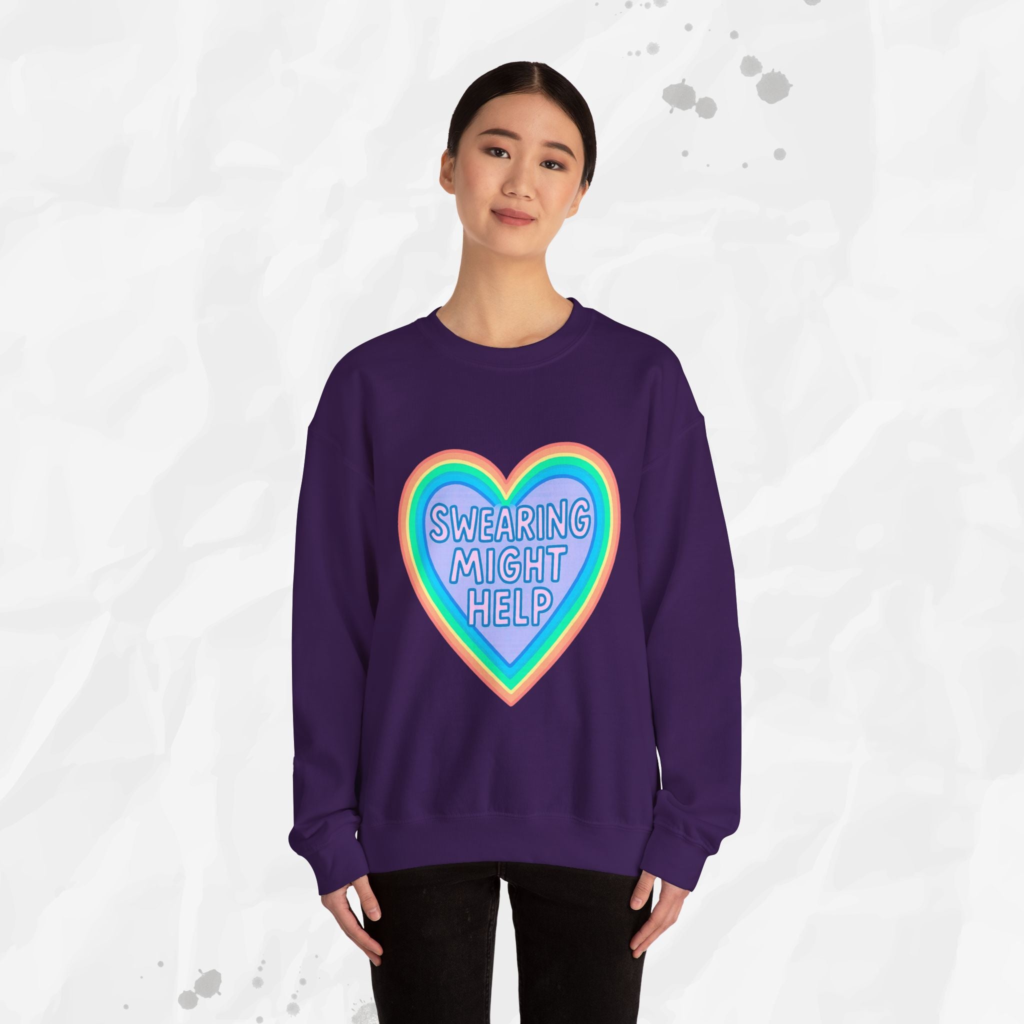 Swearing Might Help – Crewneck Sweatshirt