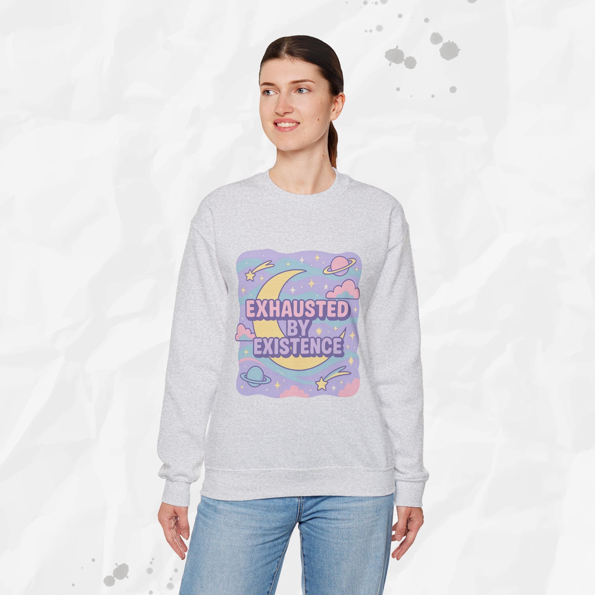 Exhausted by Existence - Crewneck Sweatshirt