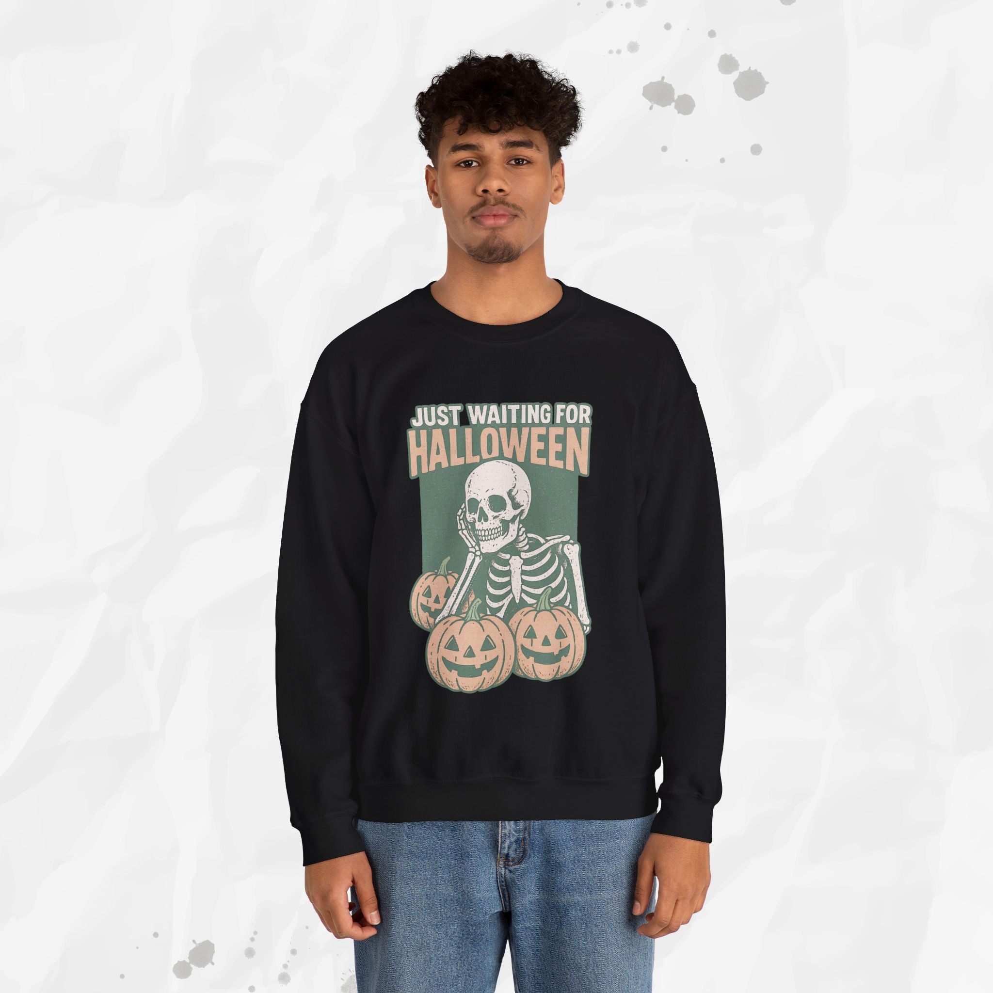 Just Waiting For Halloween - Crewneck Sweatshirt