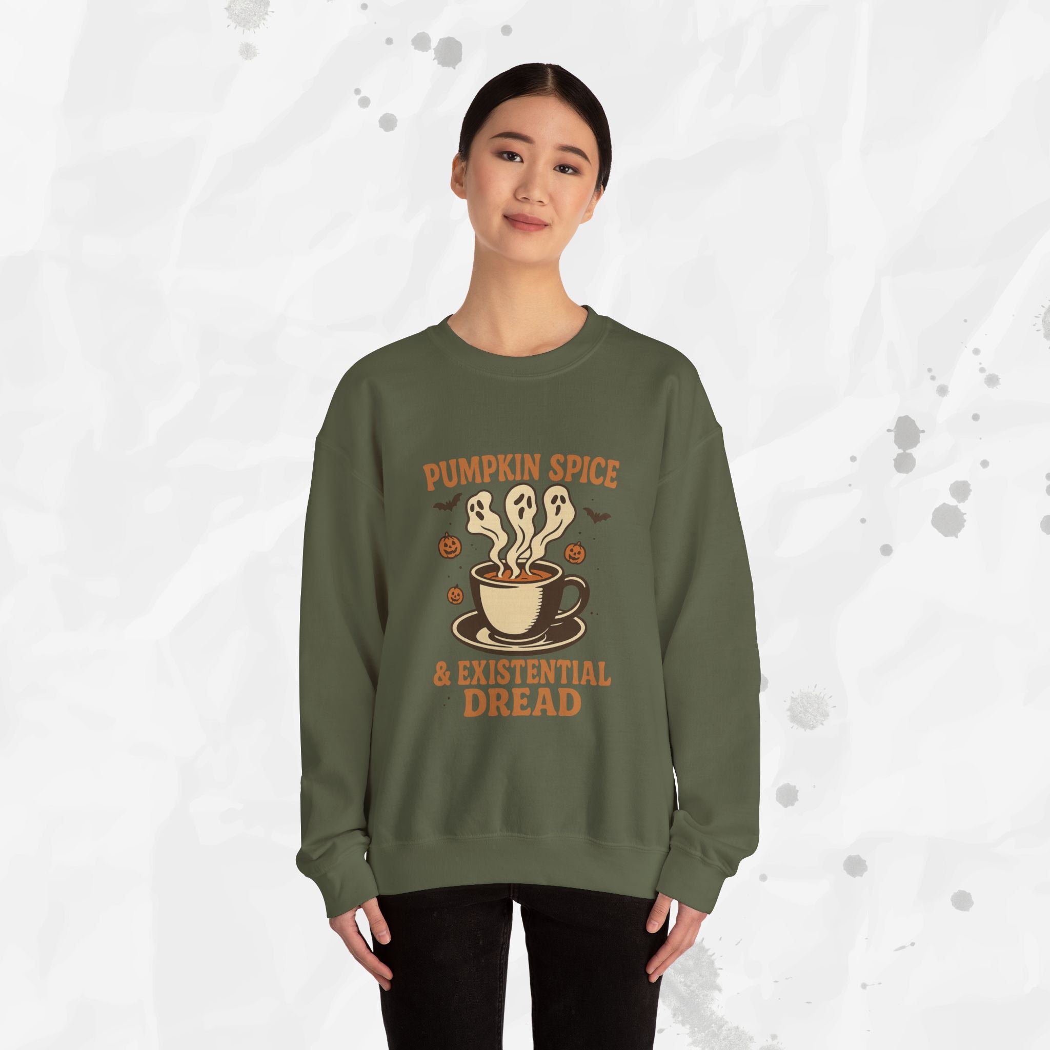 Pumpkin Spice & Existential Dread - Crewneck Sweatshirt