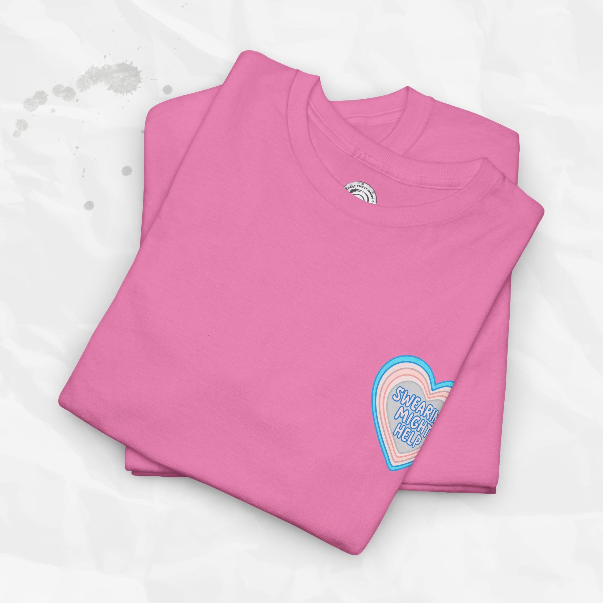 Swearing Might Help – T-Shirt (Pocket Print)