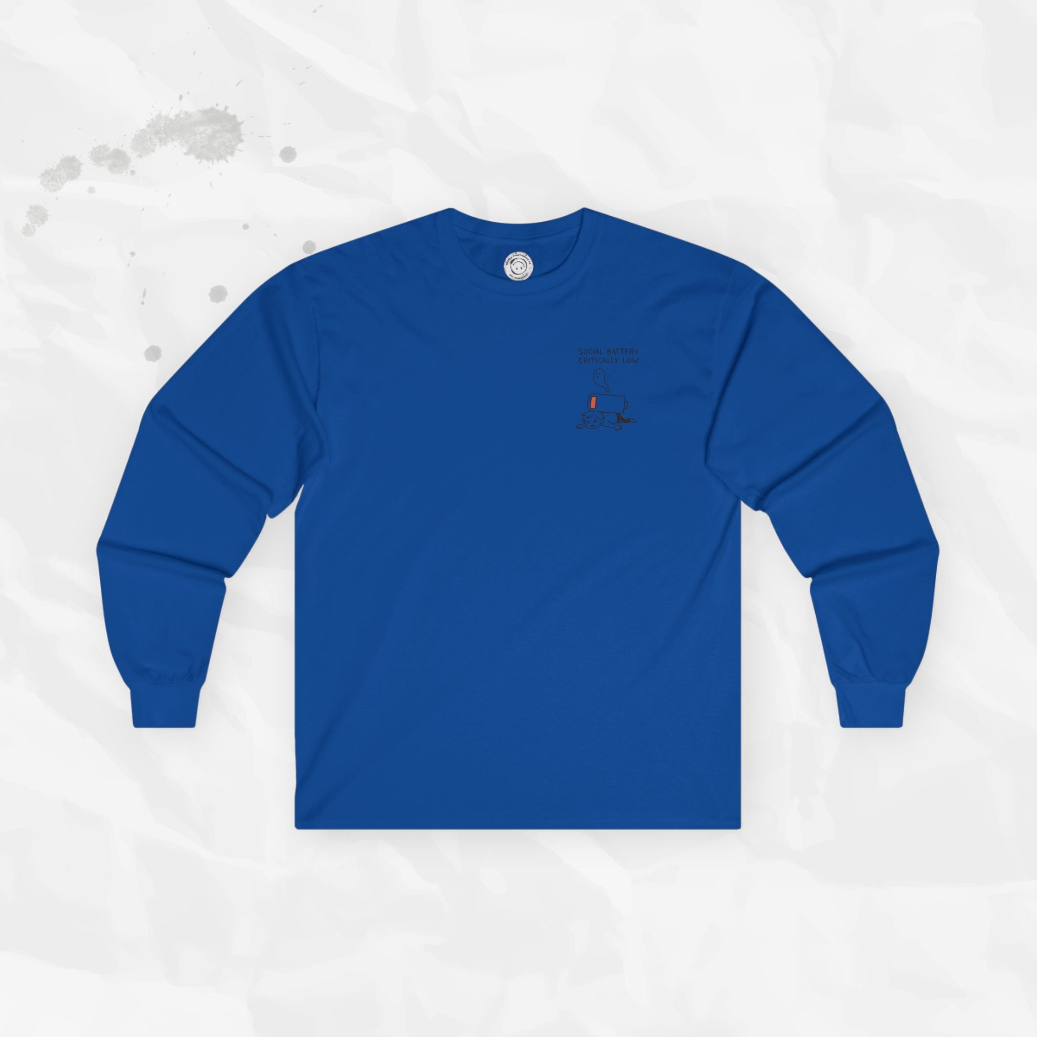Social Battery Critically Low - Long Sleeve T-Shirt