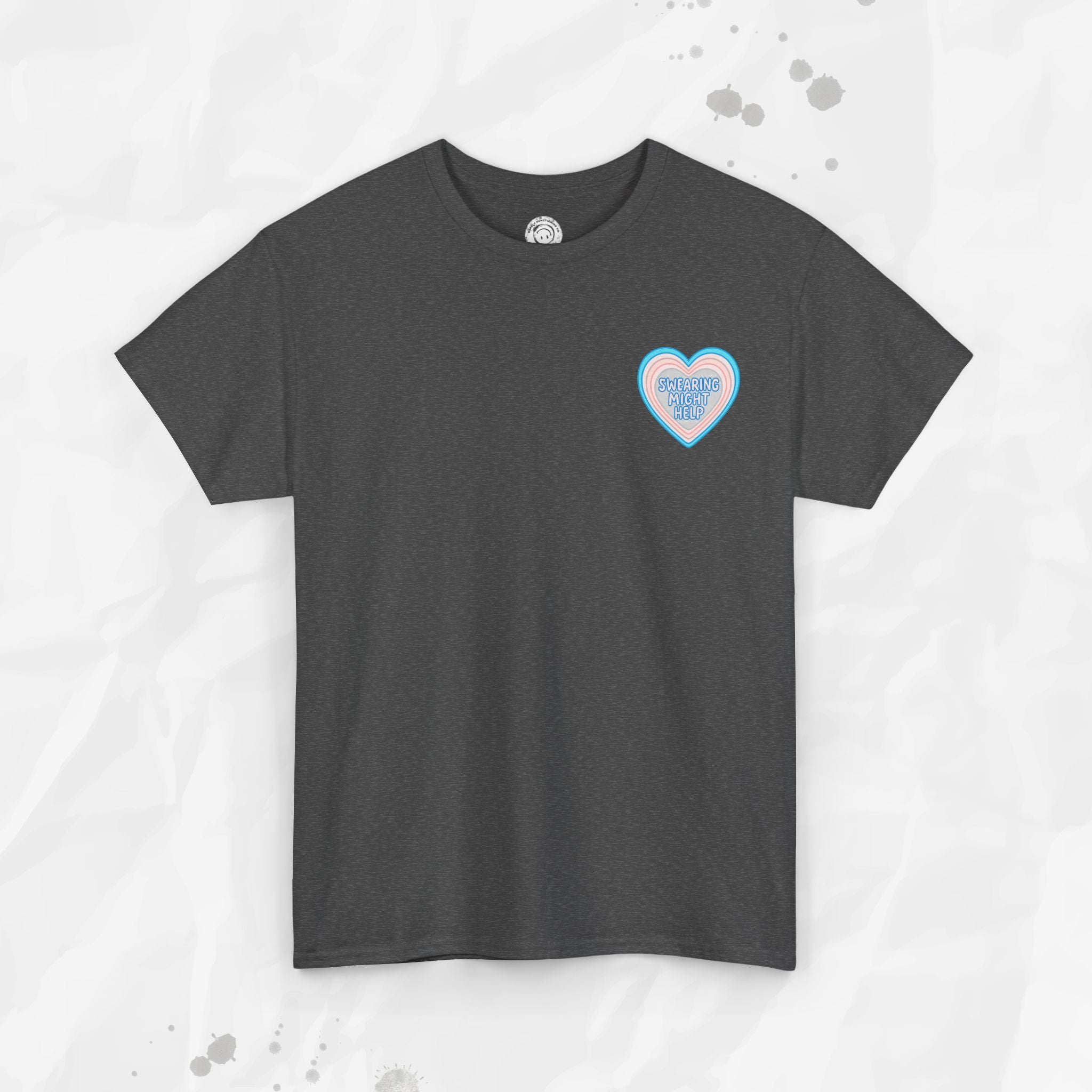 Swearing Might Help – T-Shirt (Pocket Print)