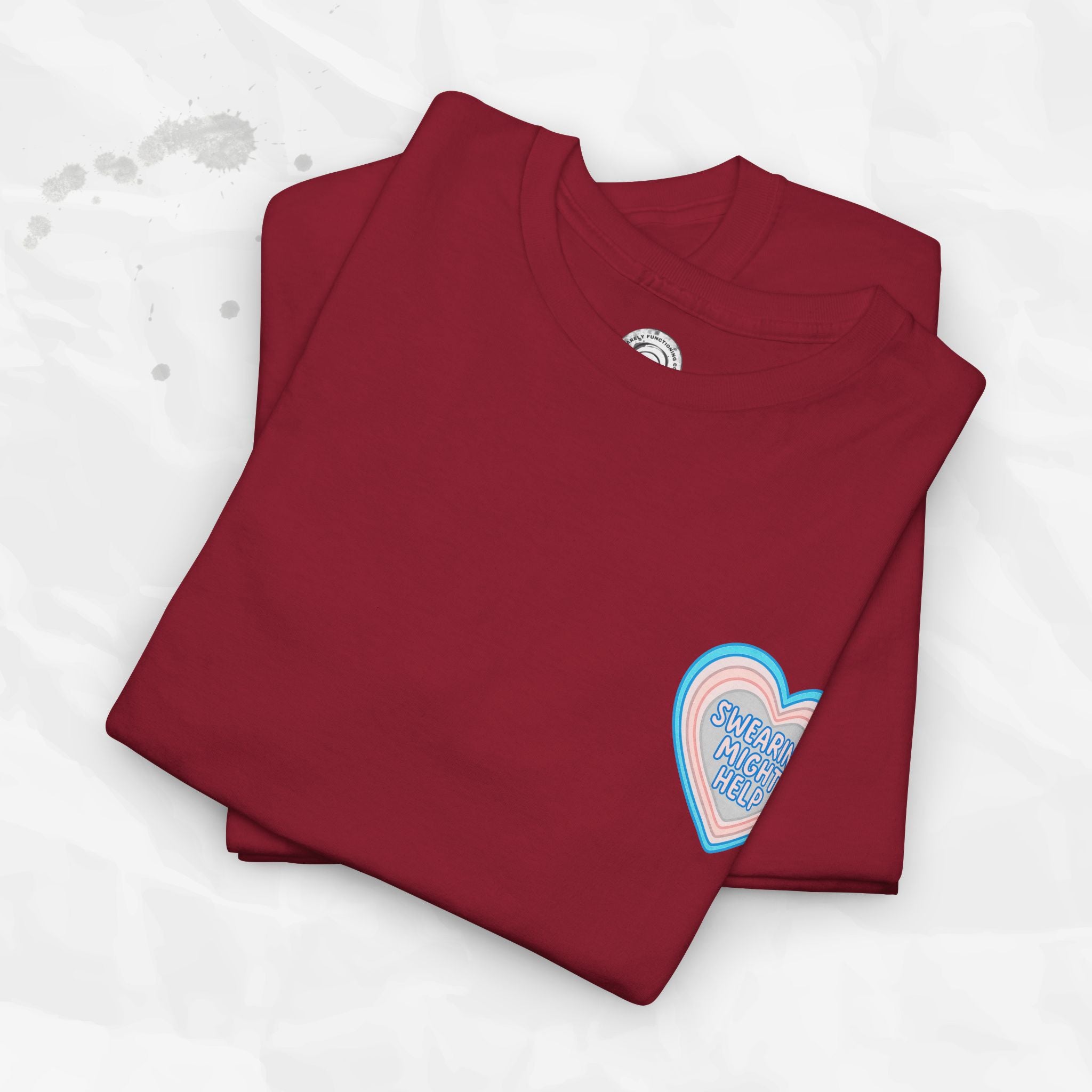 Swearing Might Help – T-Shirt (Pocket Print)