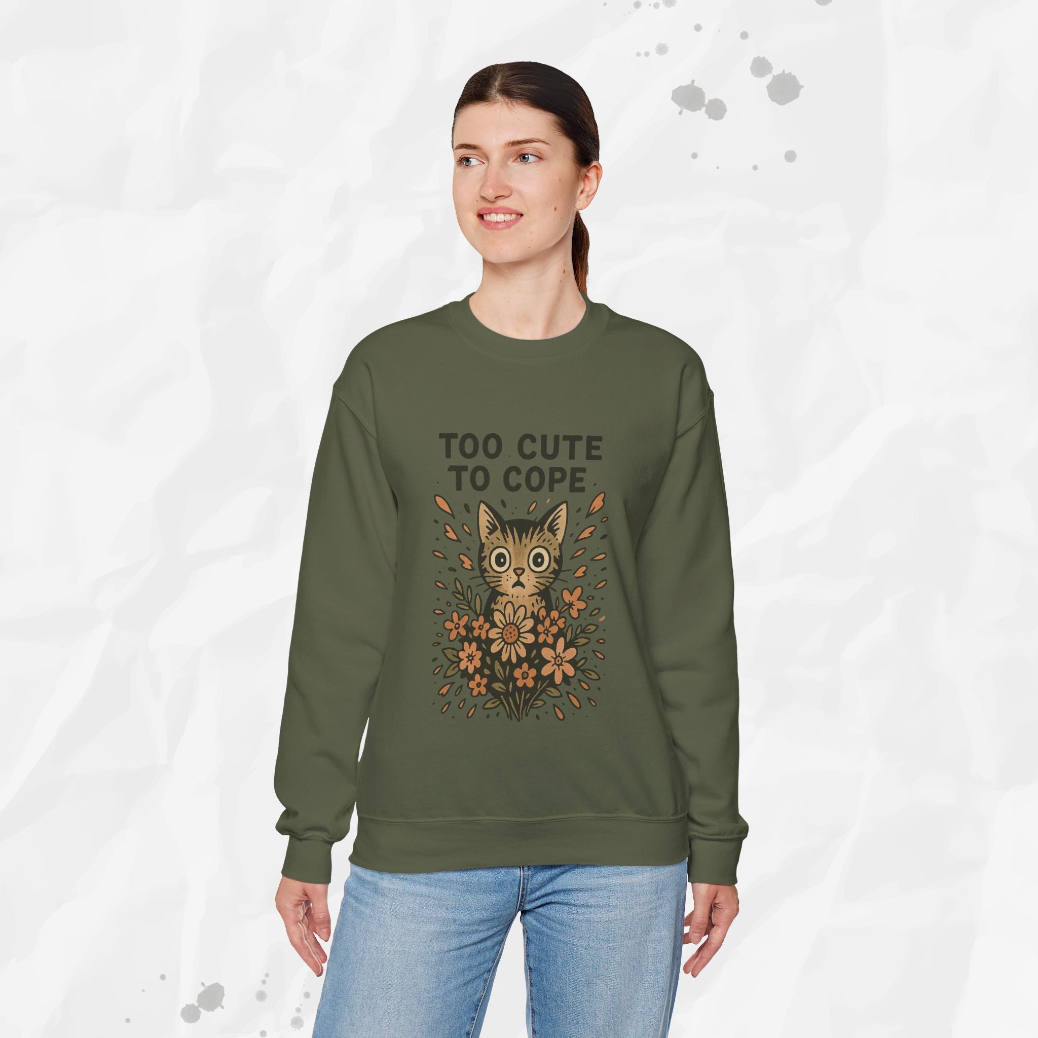 Too Cute to Cope - Crewneck Sweatshirt