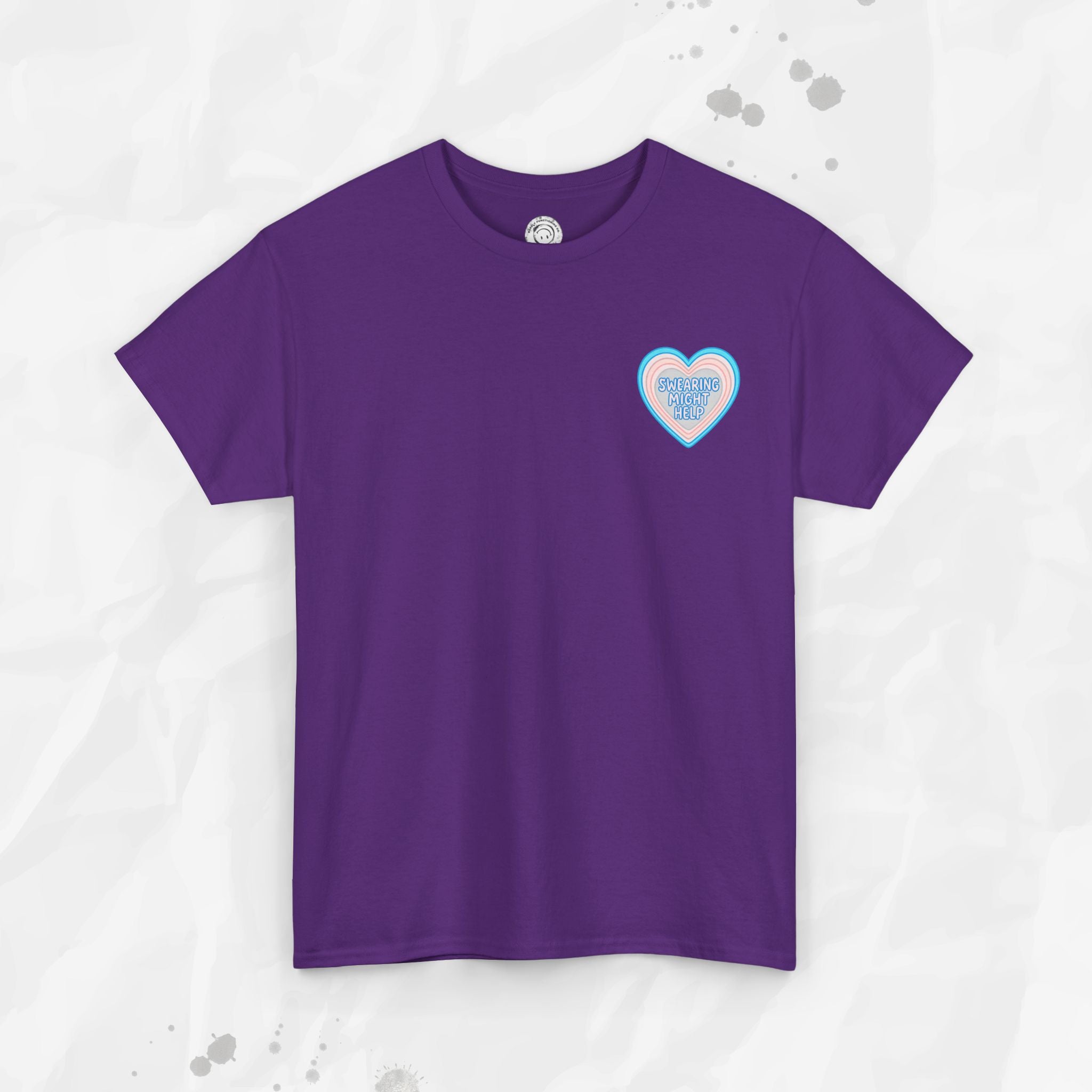 Swearing Might Help – T-Shirt (Pocket Print)