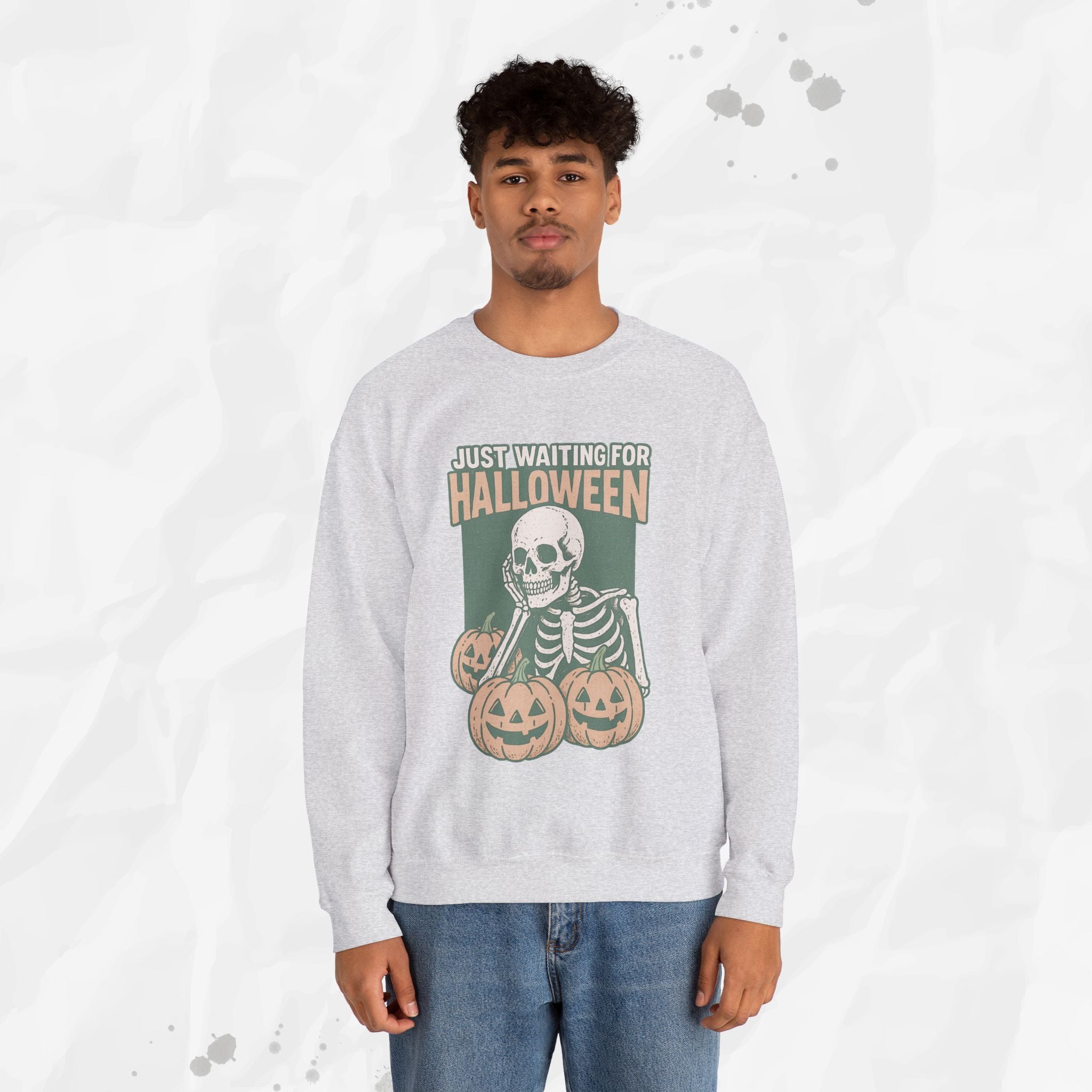 Just Waiting For Halloween - Crewneck Sweatshirt