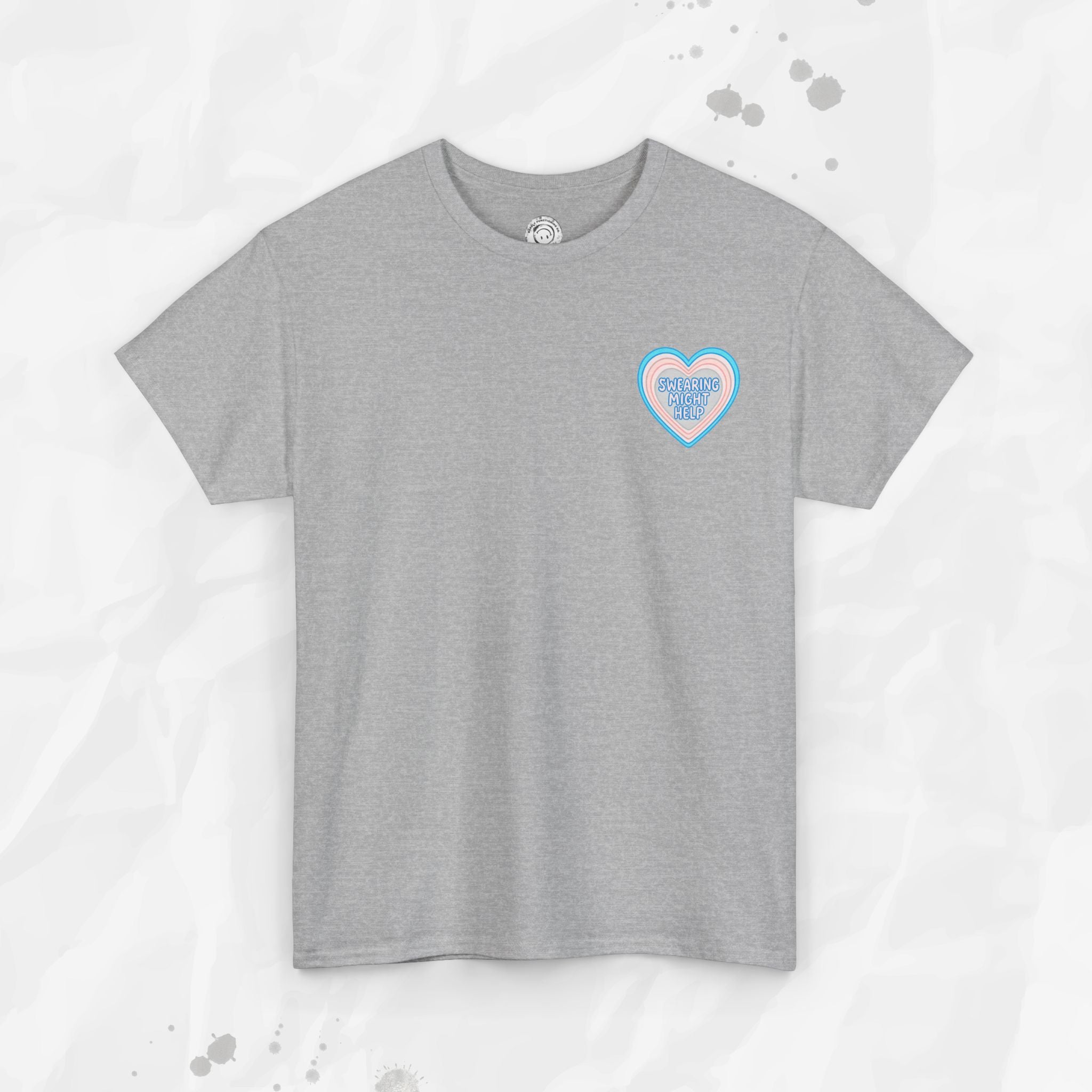 Swearing Might Help – T-Shirt (Pocket Print)