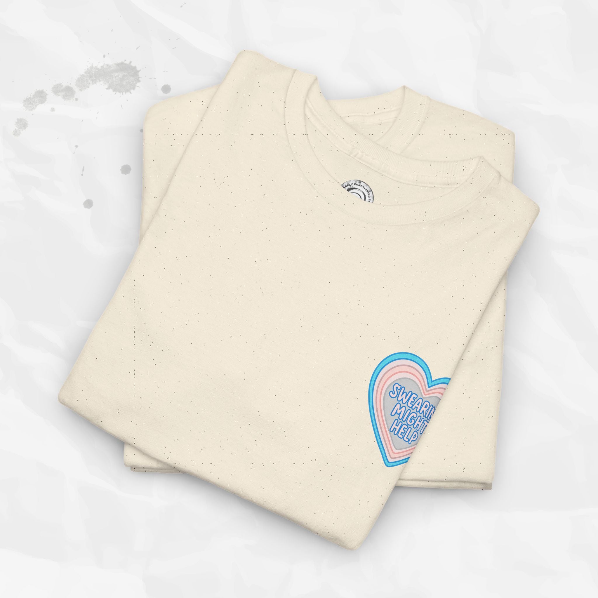 Swearing Might Help – T-Shirt (Pocket Print)