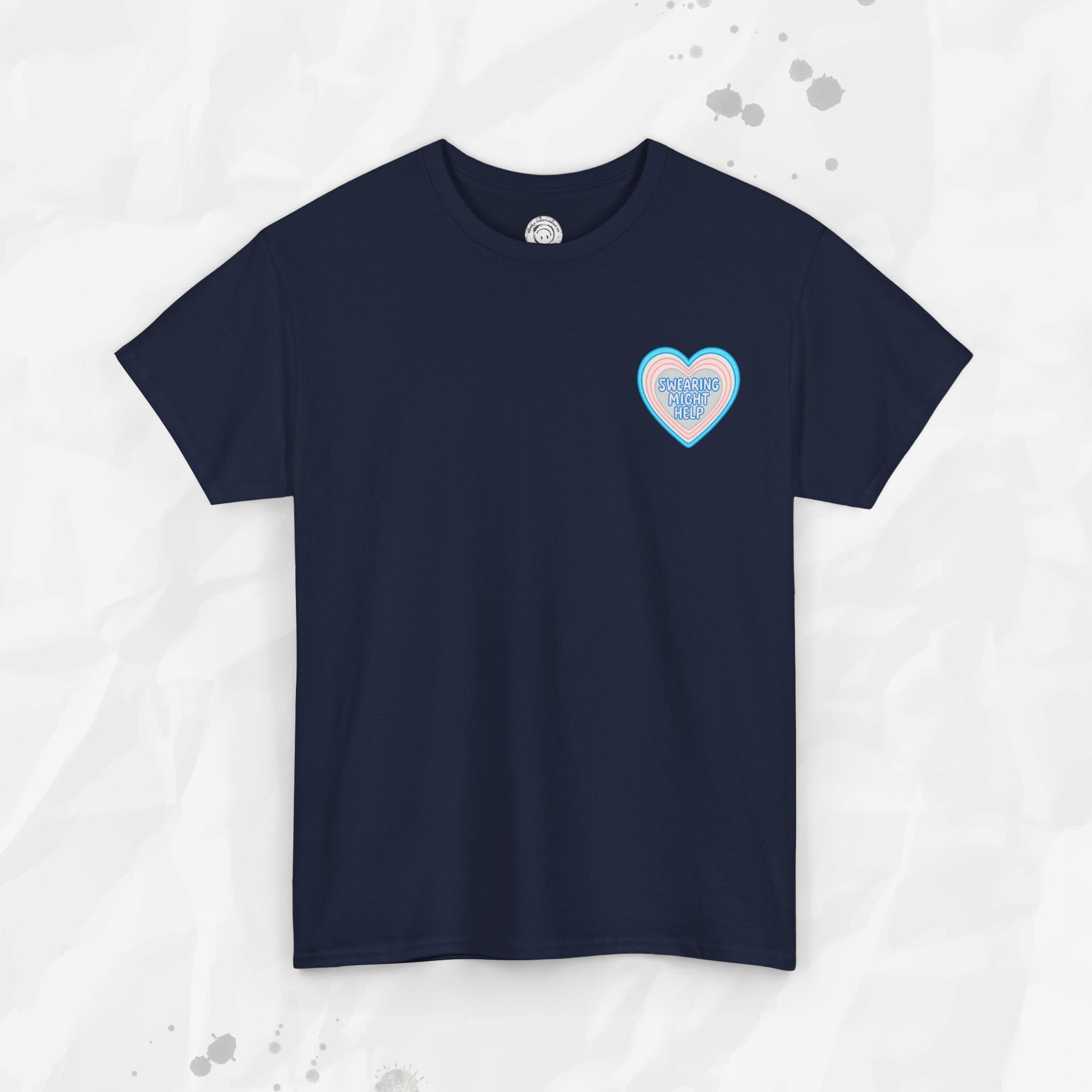 Swearing Might Help – T-Shirt (Pocket Print)