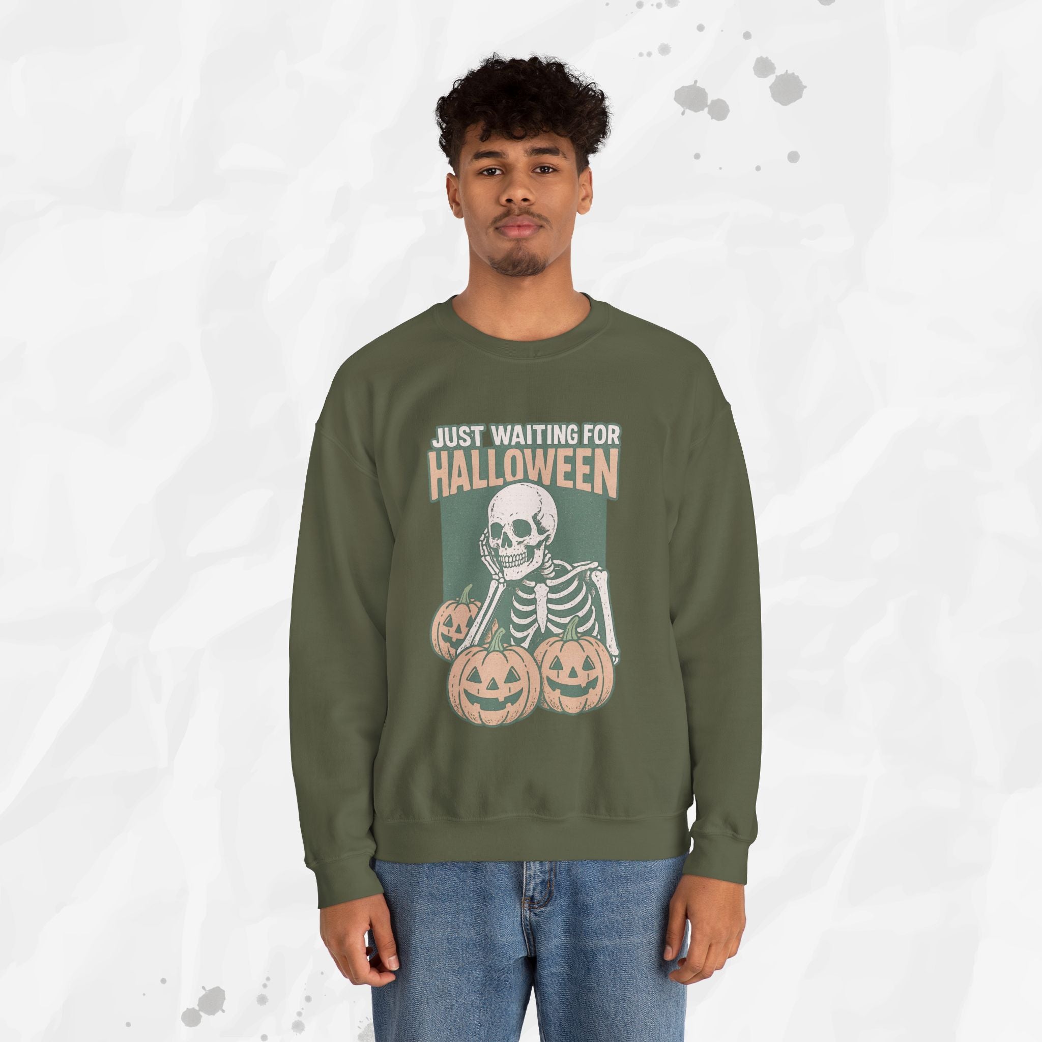 Just Waiting For Halloween - Crewneck Sweatshirt