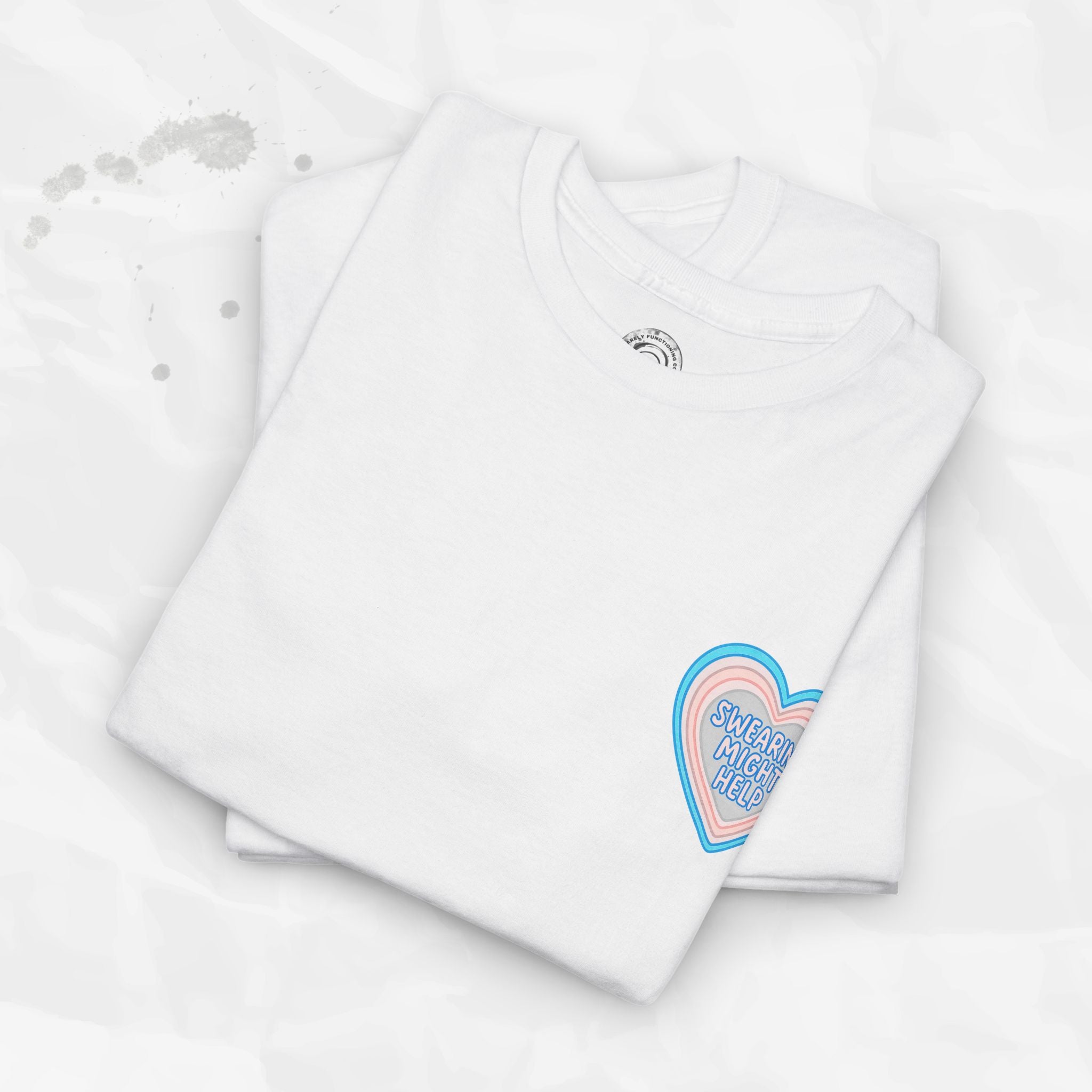 Swearing Might Help – T-Shirt (Pocket Print)