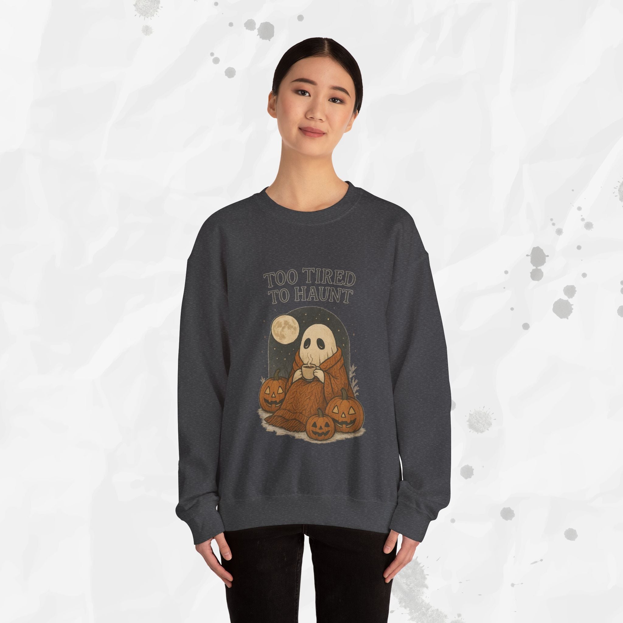 Too Tired to Haunt - Crewneck Sweatshirt