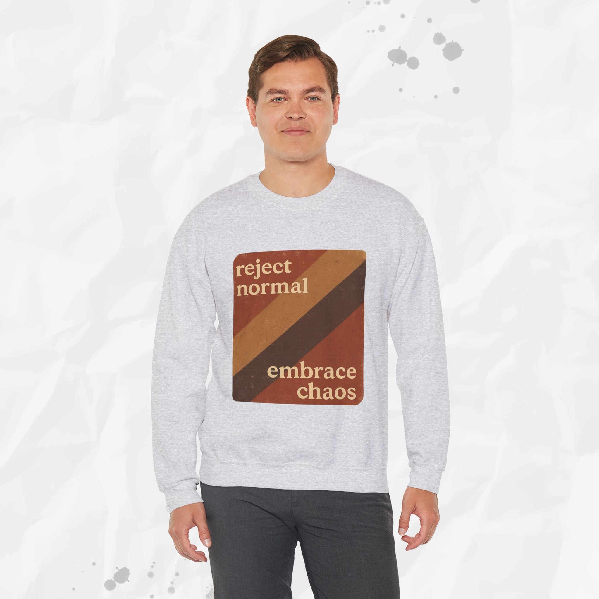 Reject Normal, Embrace Chaos – Crewneck Sweatshirt