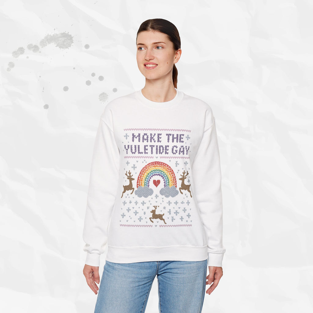 Make the Yuletide Gay – Crewneck Sweatshirt