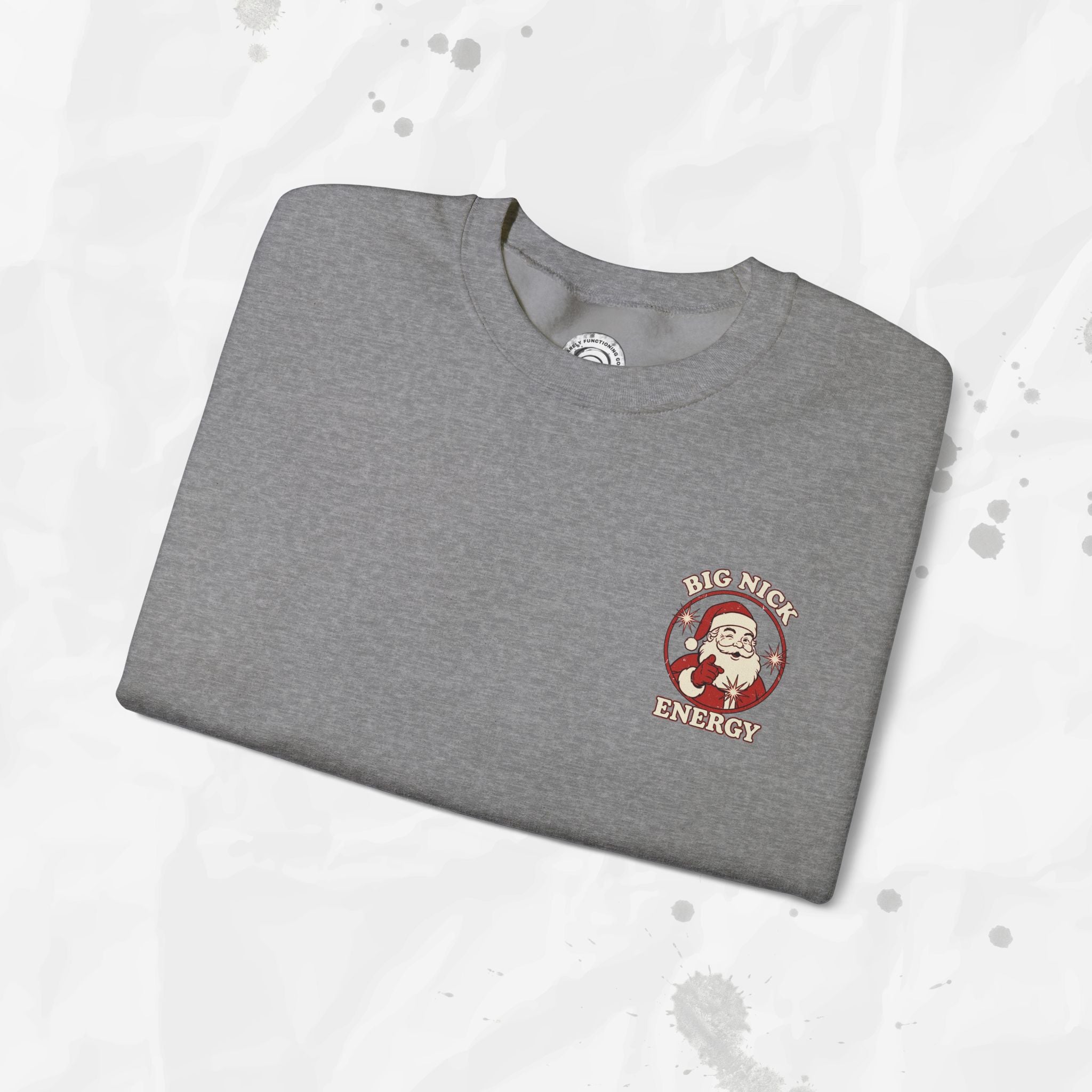 Big Nick Energy – Crewneck Sweatshirt (Pocket Print)