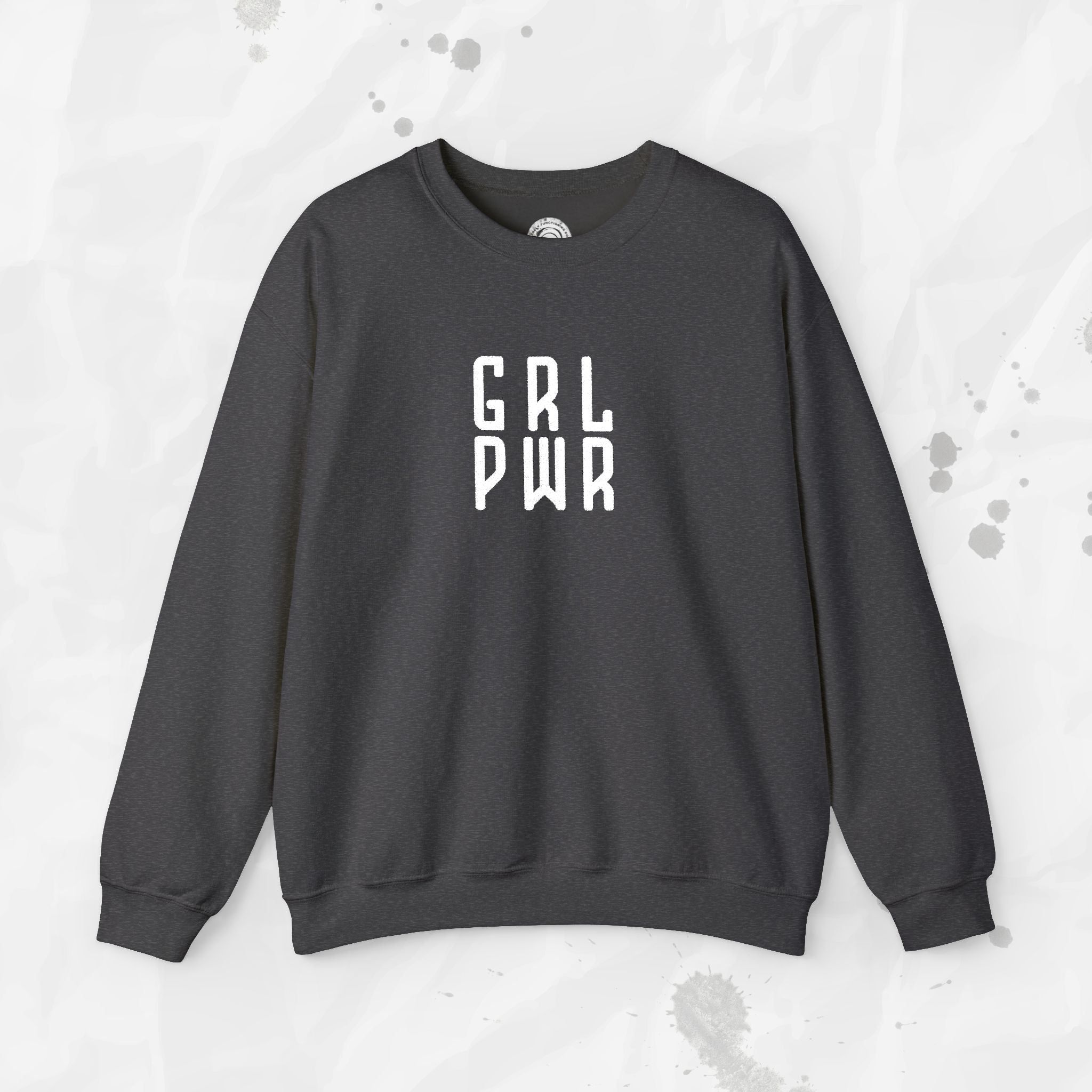 GRL PWR - Embroidered Crewneck Sweatshirt