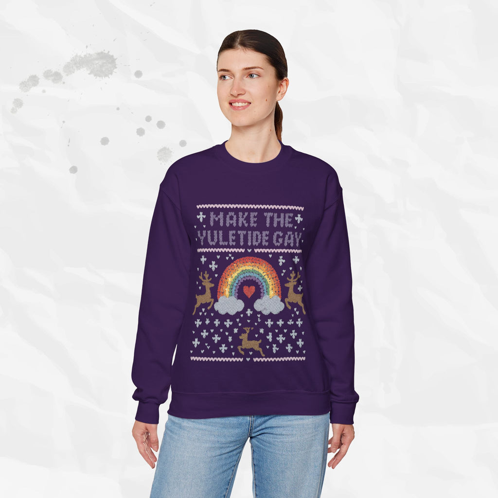 Make the Yuletide Gay – Crewneck Sweatshirt
