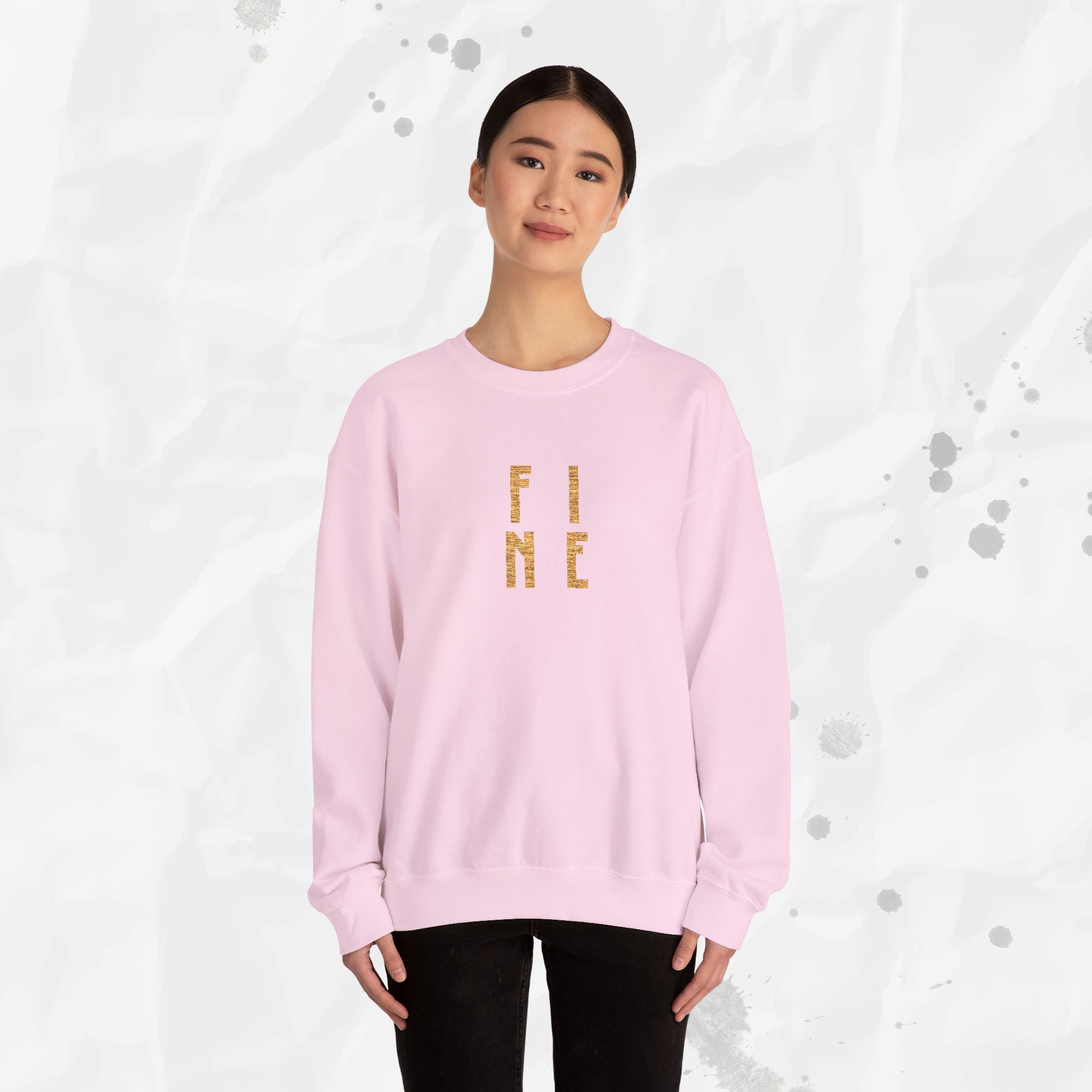 FINE – Embroidered Crewneck Sweatshirt