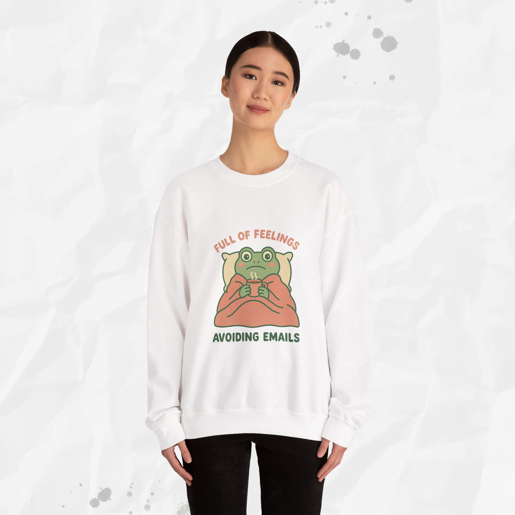 Full of Feelings Avoiding Emails - Crewneck Sweatshirt