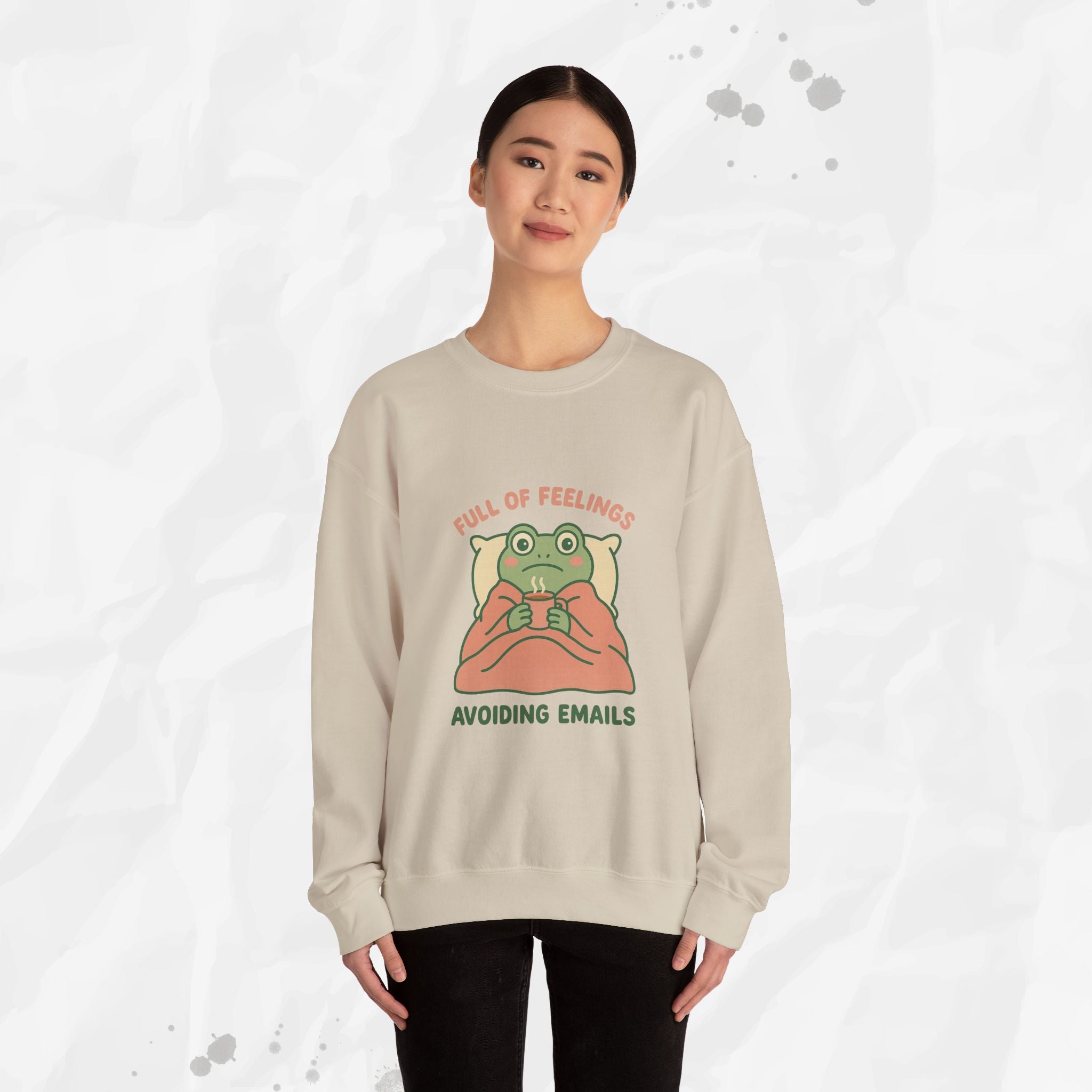 Full of Feelings Avoiding Emails - Crewneck Sweatshirt