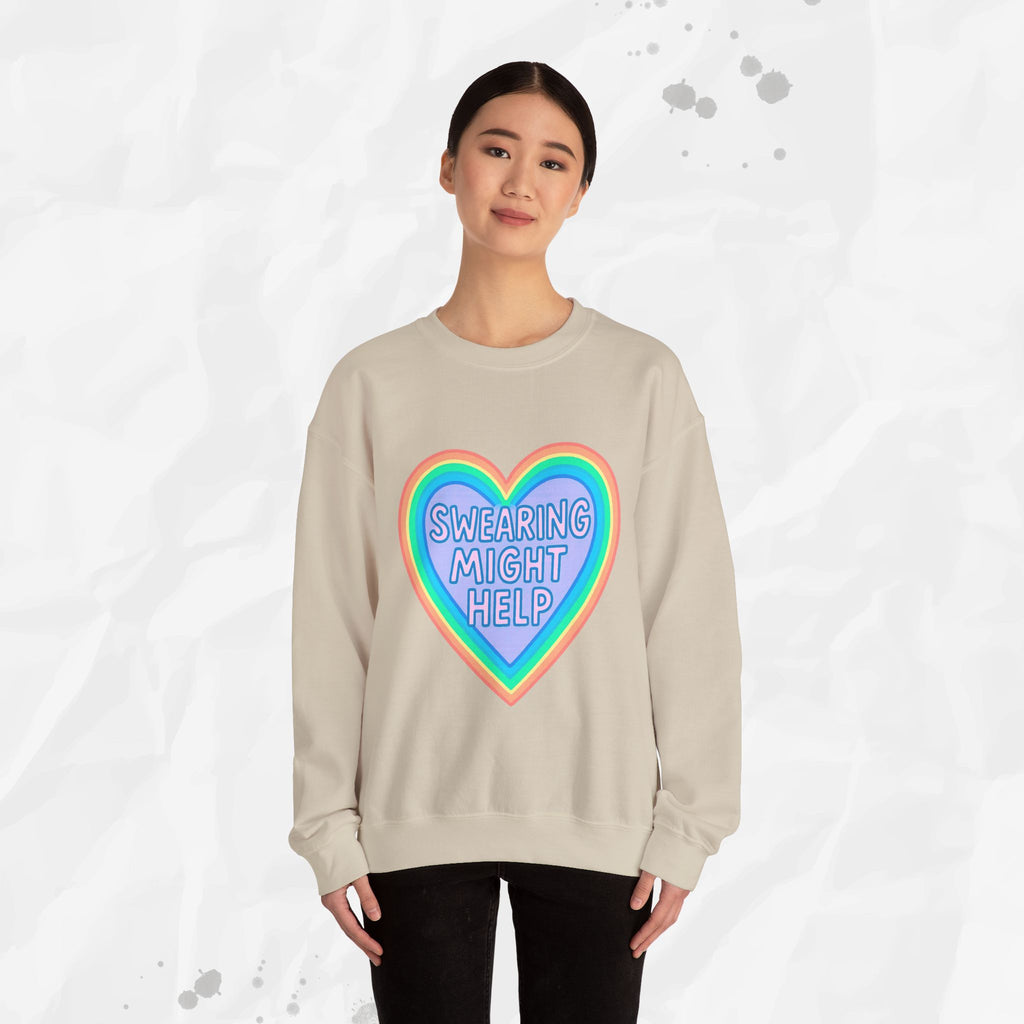 Swearing Might Help – Crewneck Sweatshirt
