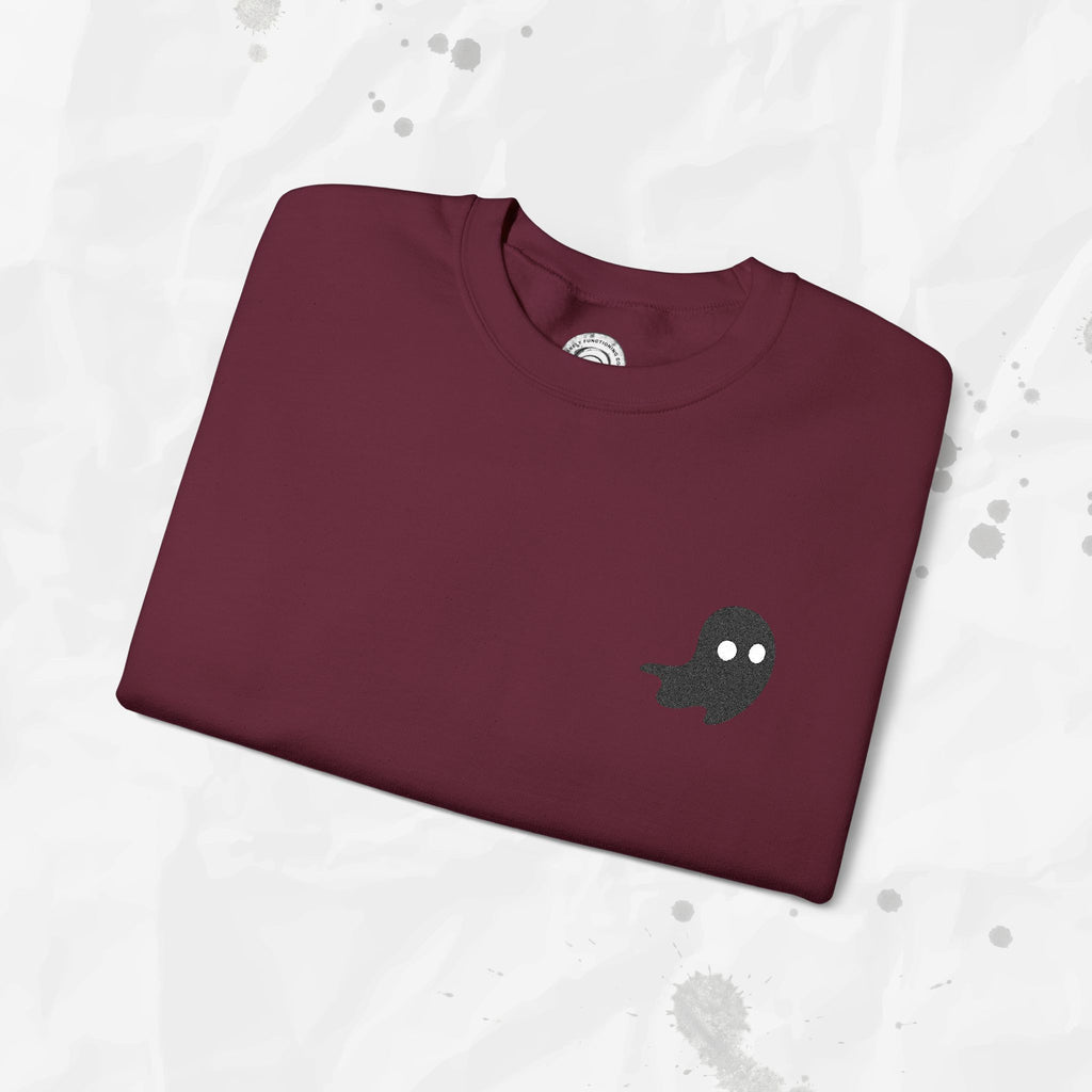 Sweat-shirt à col rond brodé Lil Ghost