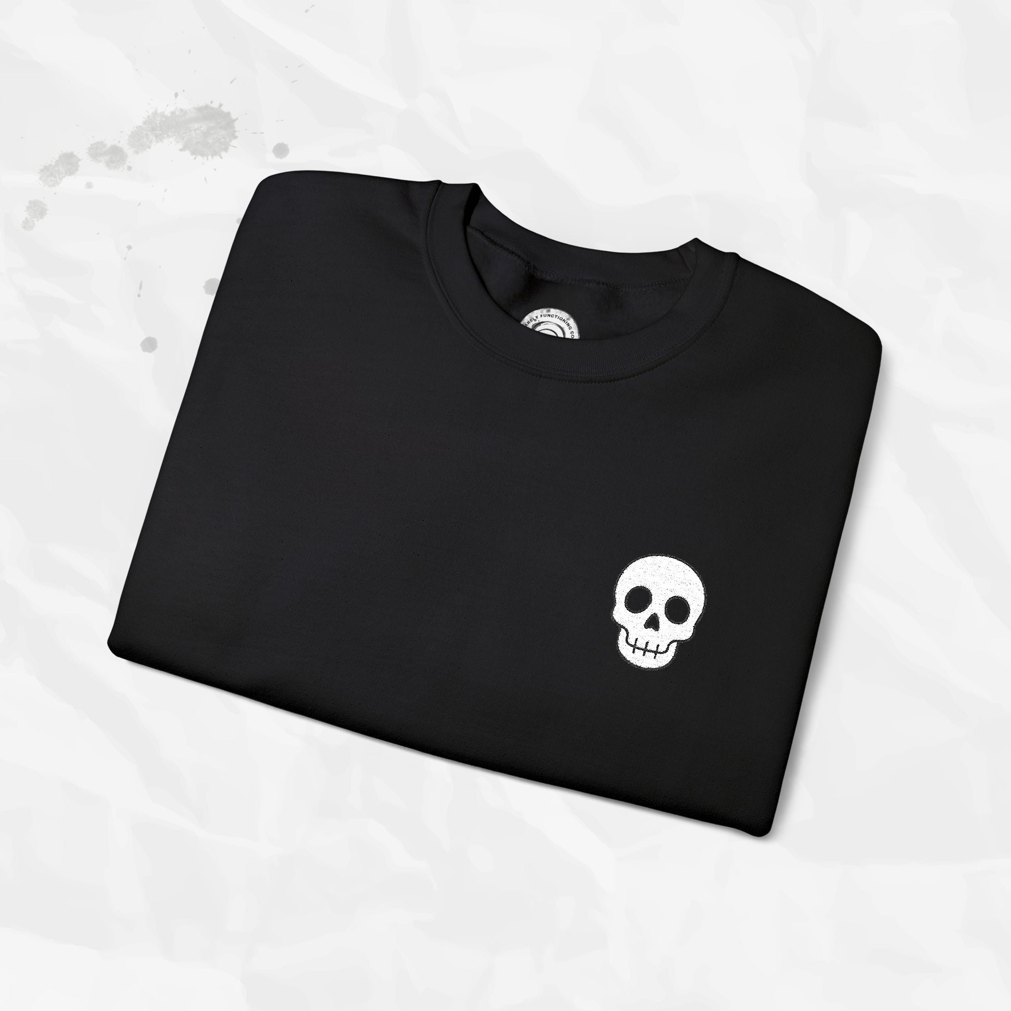Skull Icon – Embroidered Crewneck Sweatshirt