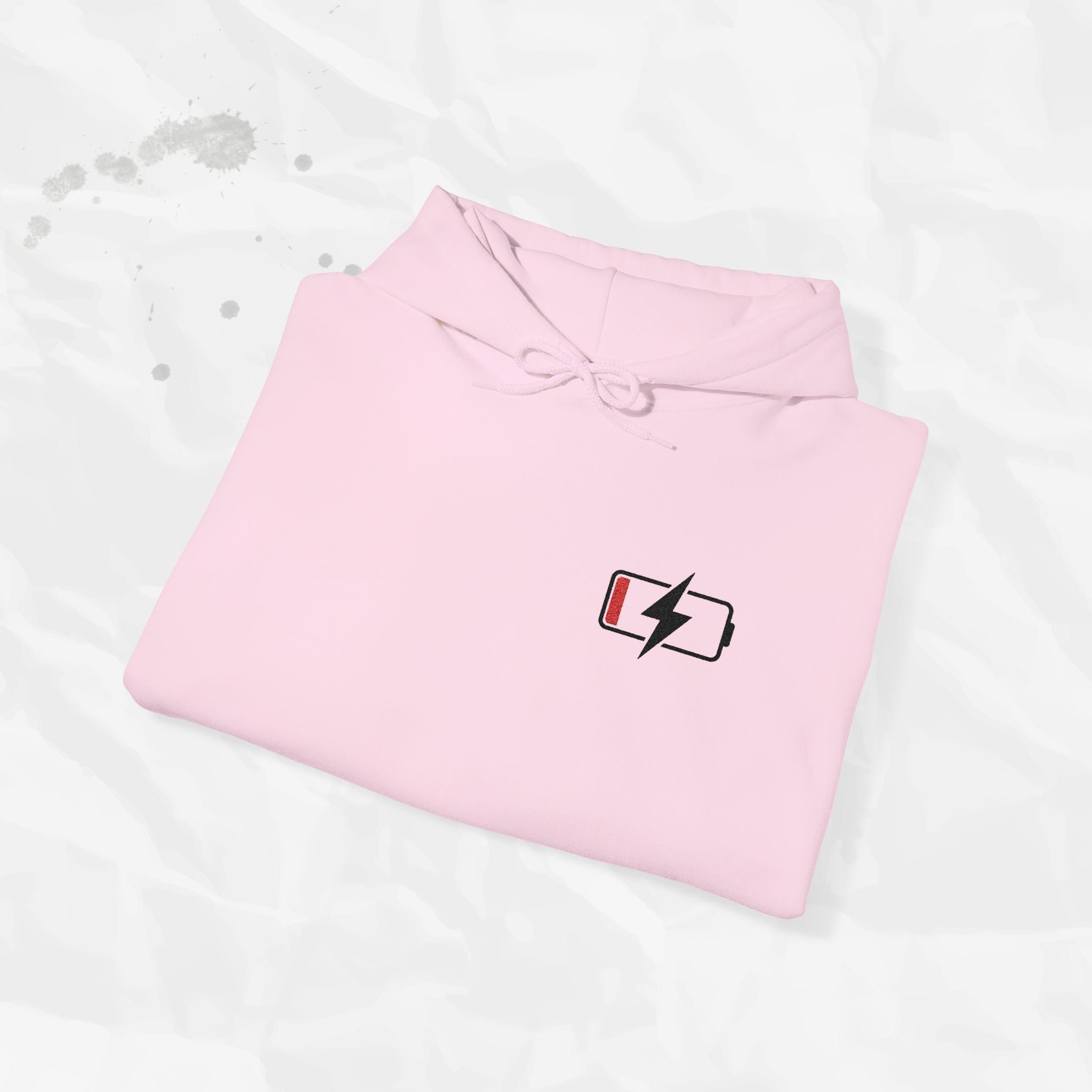 Low Battery – Embroidered Hoodie