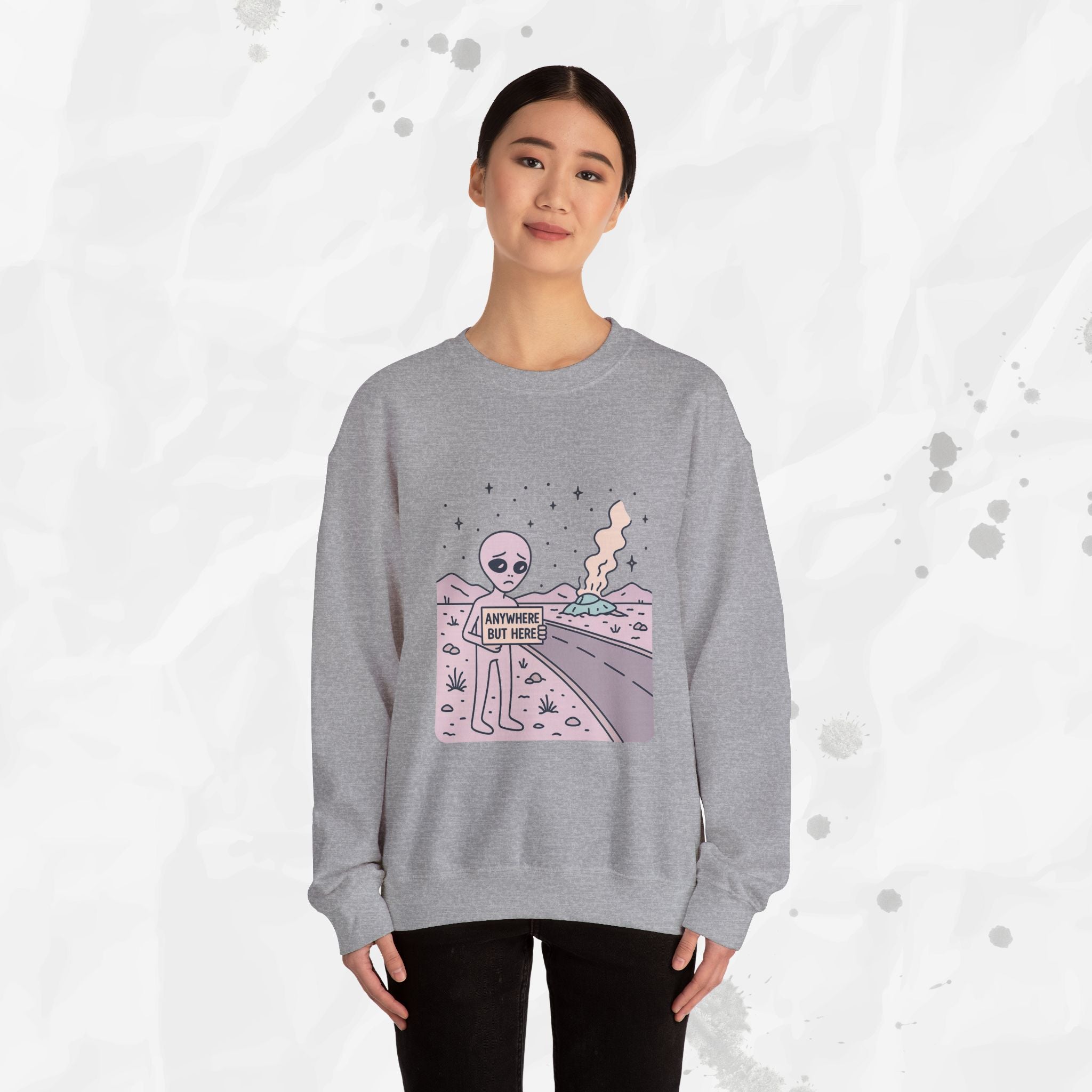 Anywhere But Here - Crewneck Sweatshirt