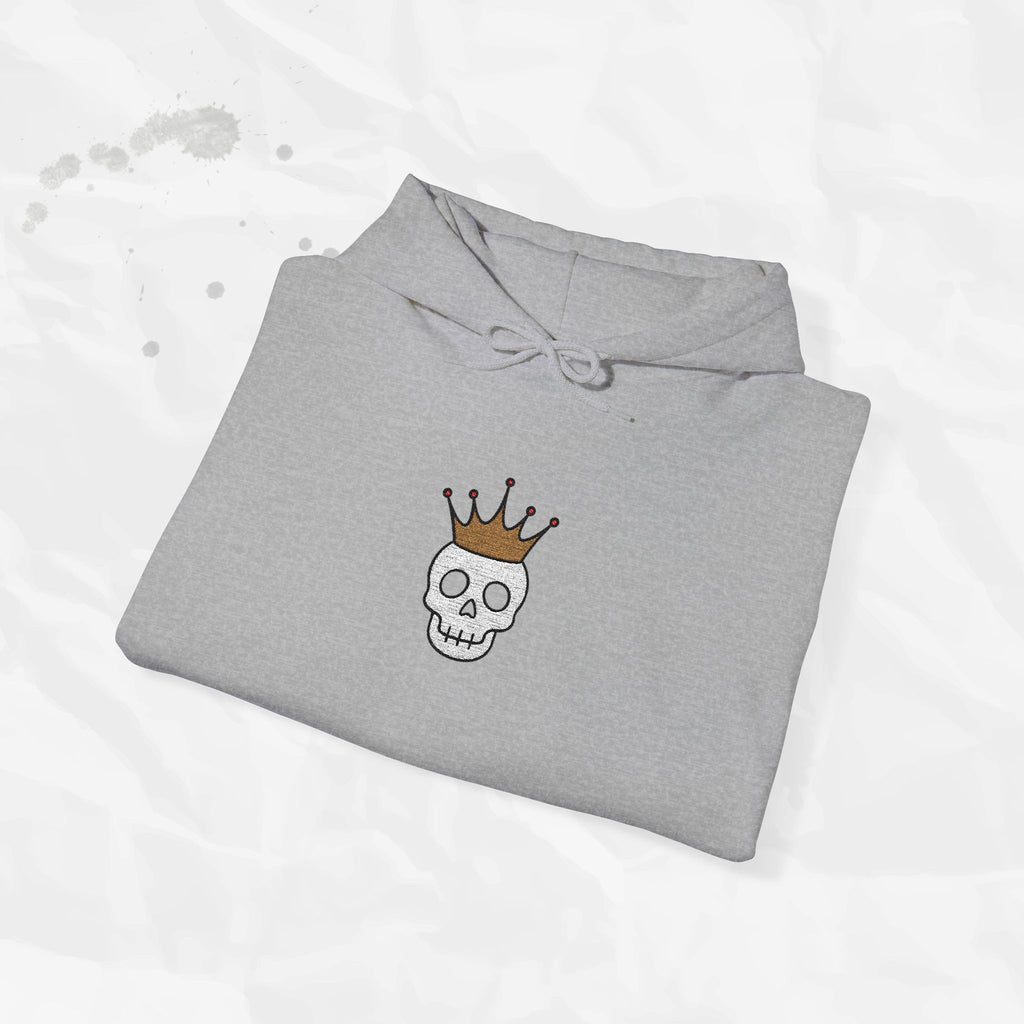 Crown Skull - Embroidered Hoodie