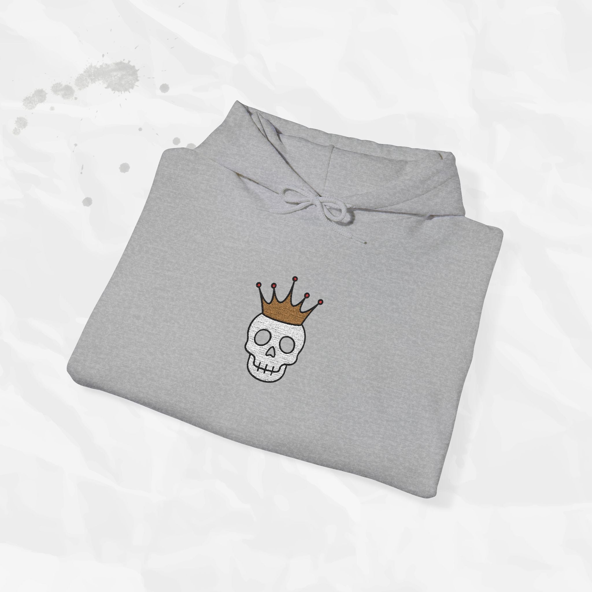 Crown Skull - Embroidered Hoodie