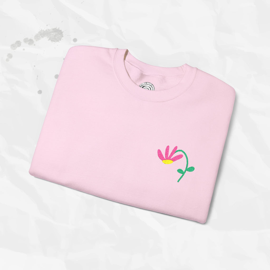 Bloom - Sweat-shirt à col rond brodé