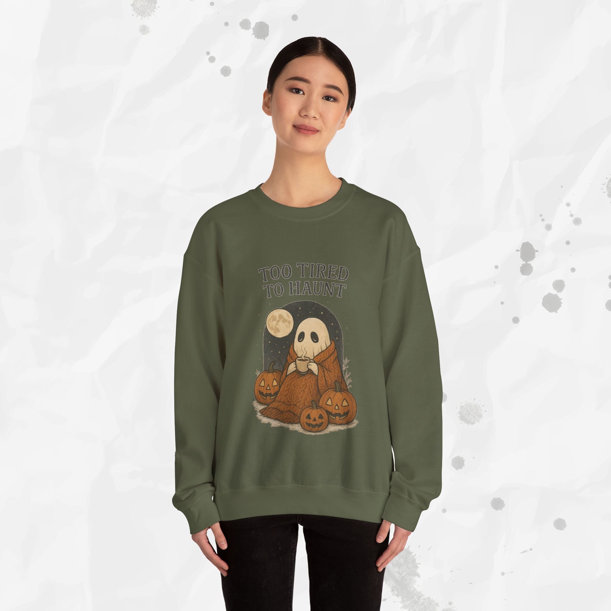 Too Tired to Haunt - Crewneck Sweatshirt