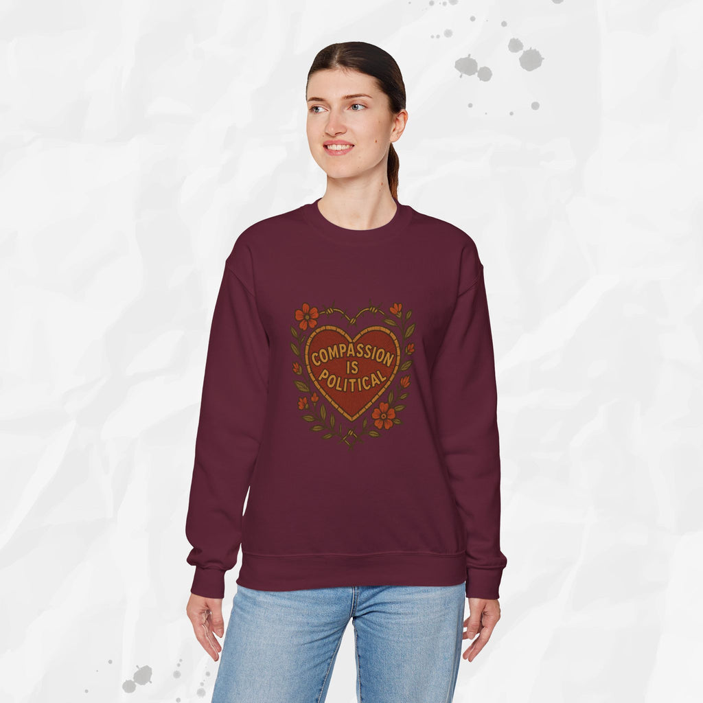 Compassion Is Political - Crewneck Sweatshirt