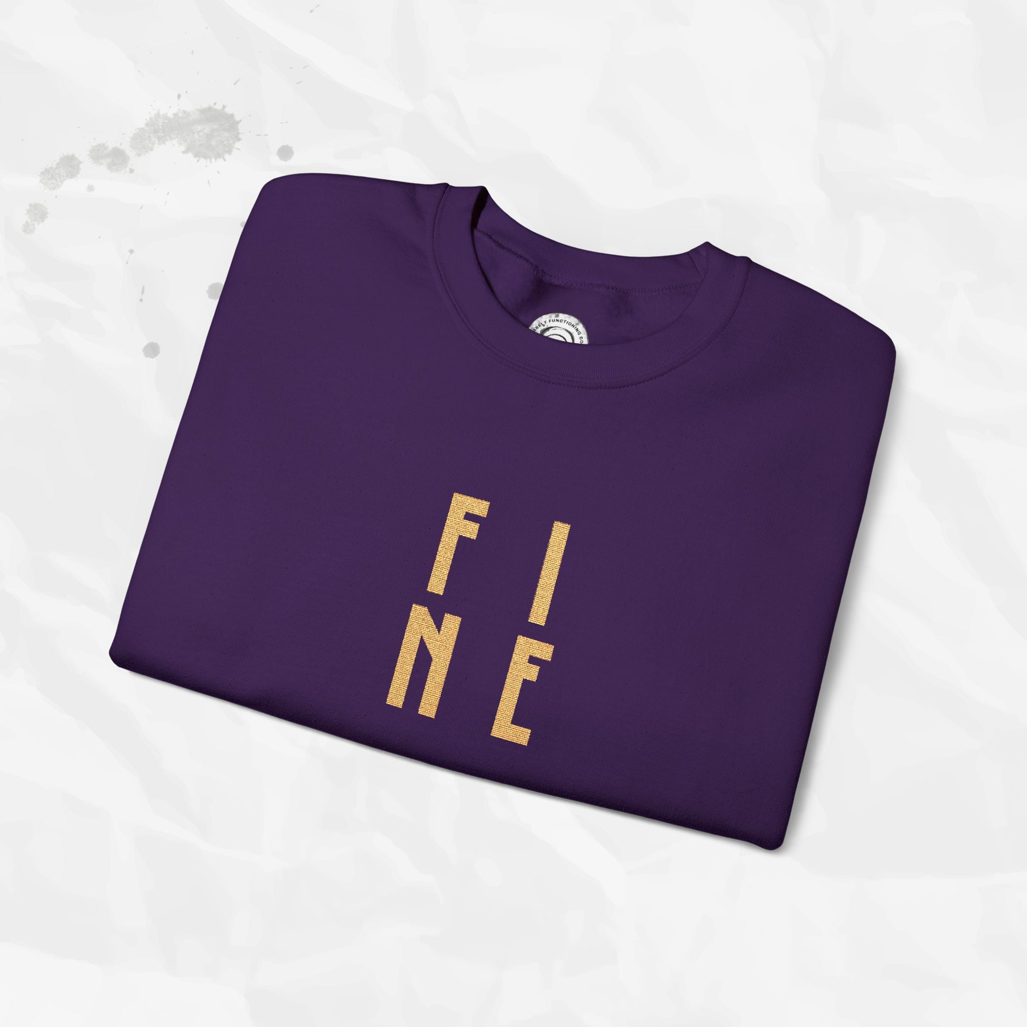 FINE – Embroidered Crewneck Sweatshirt