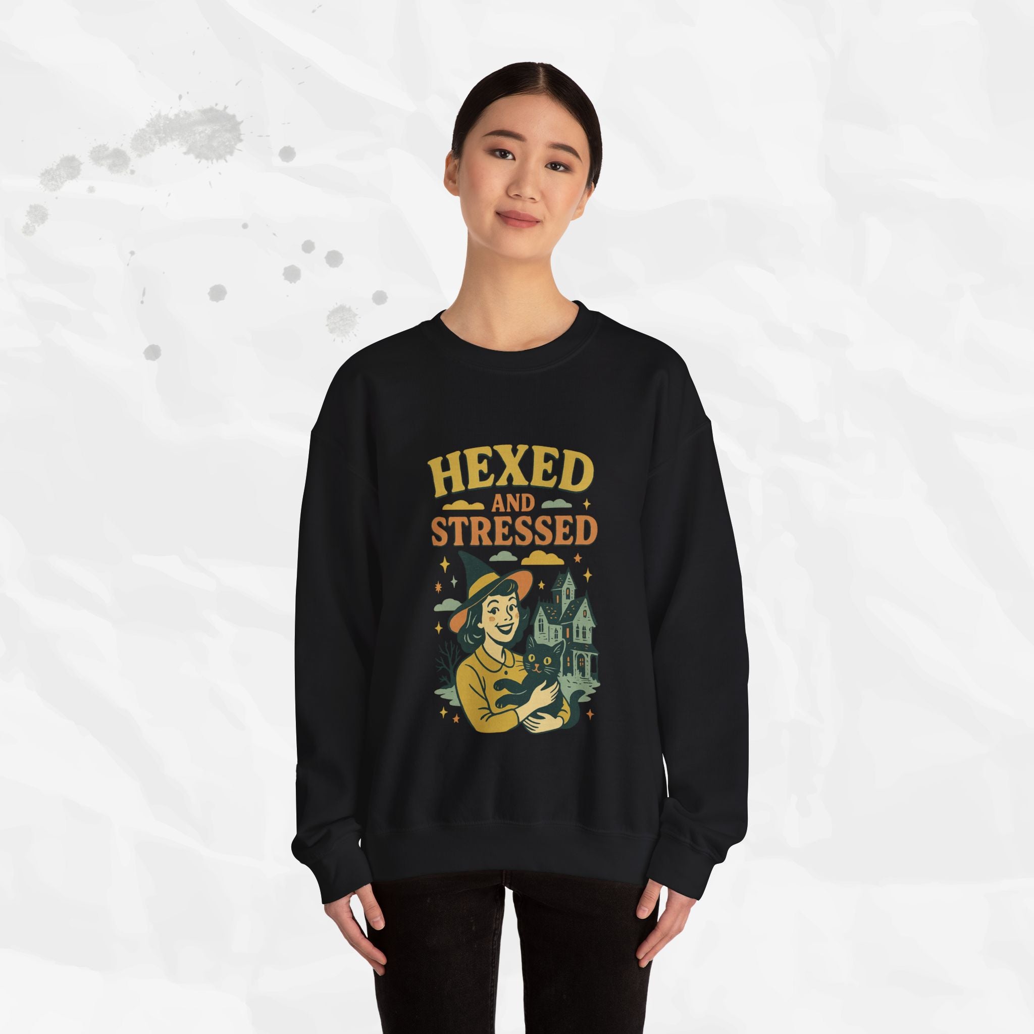 Hexed and Stressed – Crewneck Sweatshirt