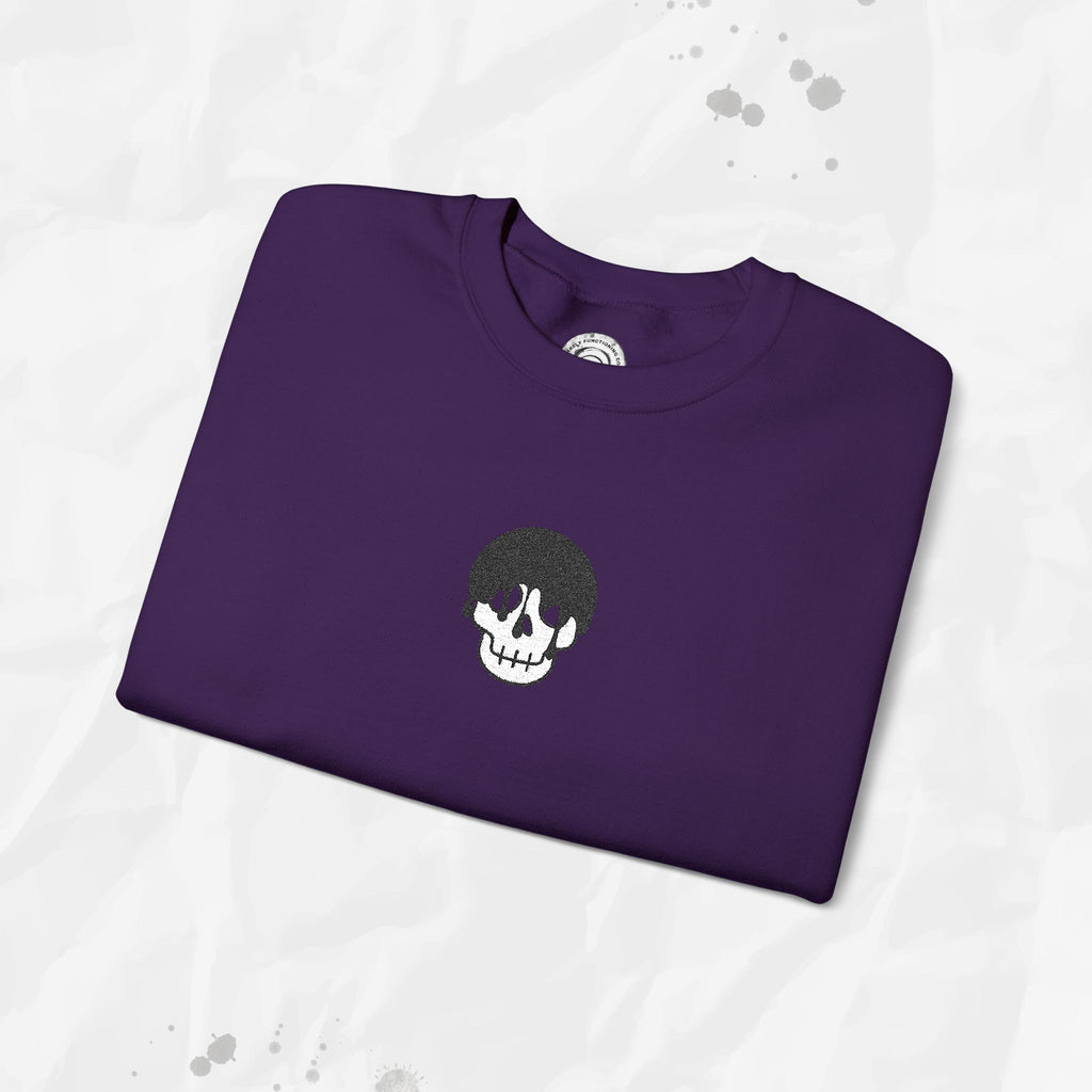 Skull Icon – Embroidered Crewneck Sweatshirt