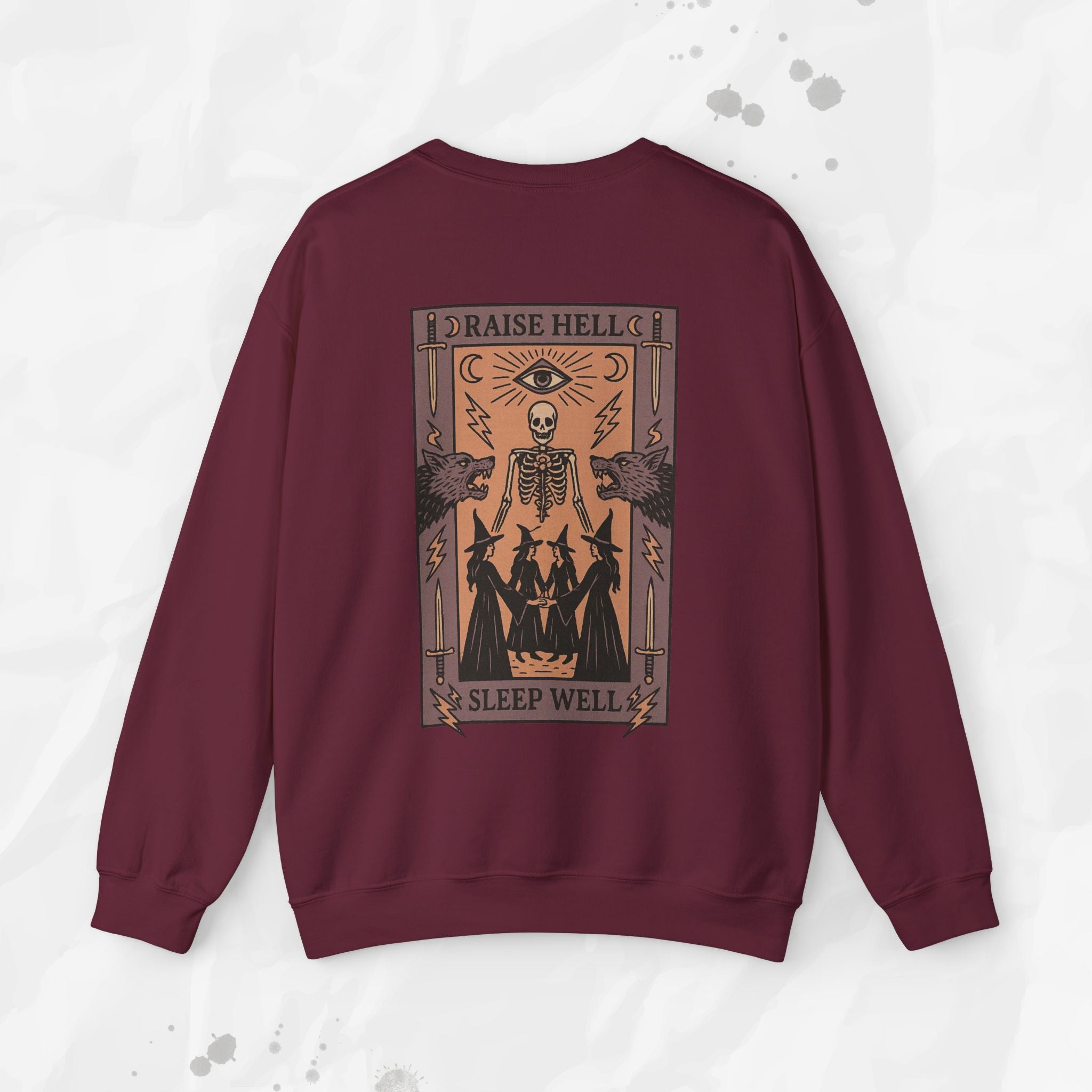 Raise Hell, Sleep Well – Crewneck Sweatshirt