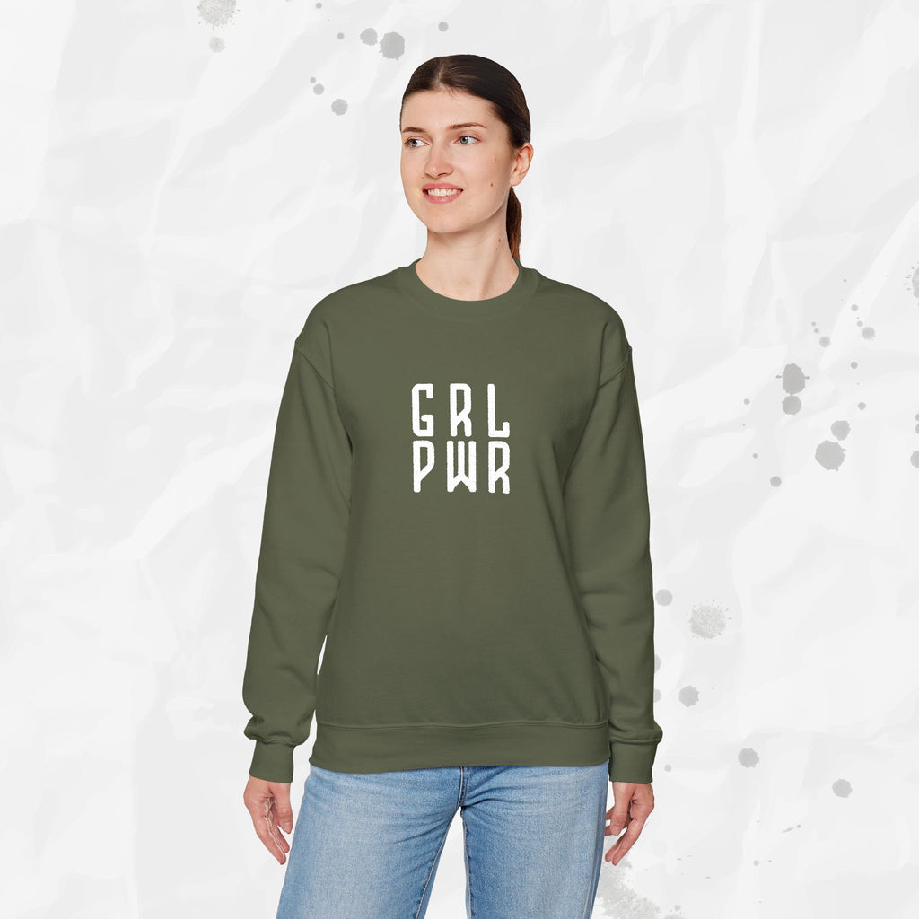 GRL PWR - Embroidered Crewneck Sweatshirt