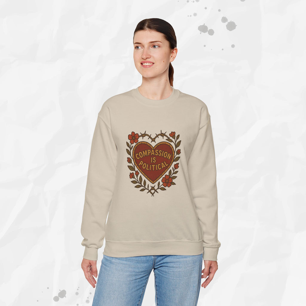 Compassion Is Political - Crewneck Sweatshirt