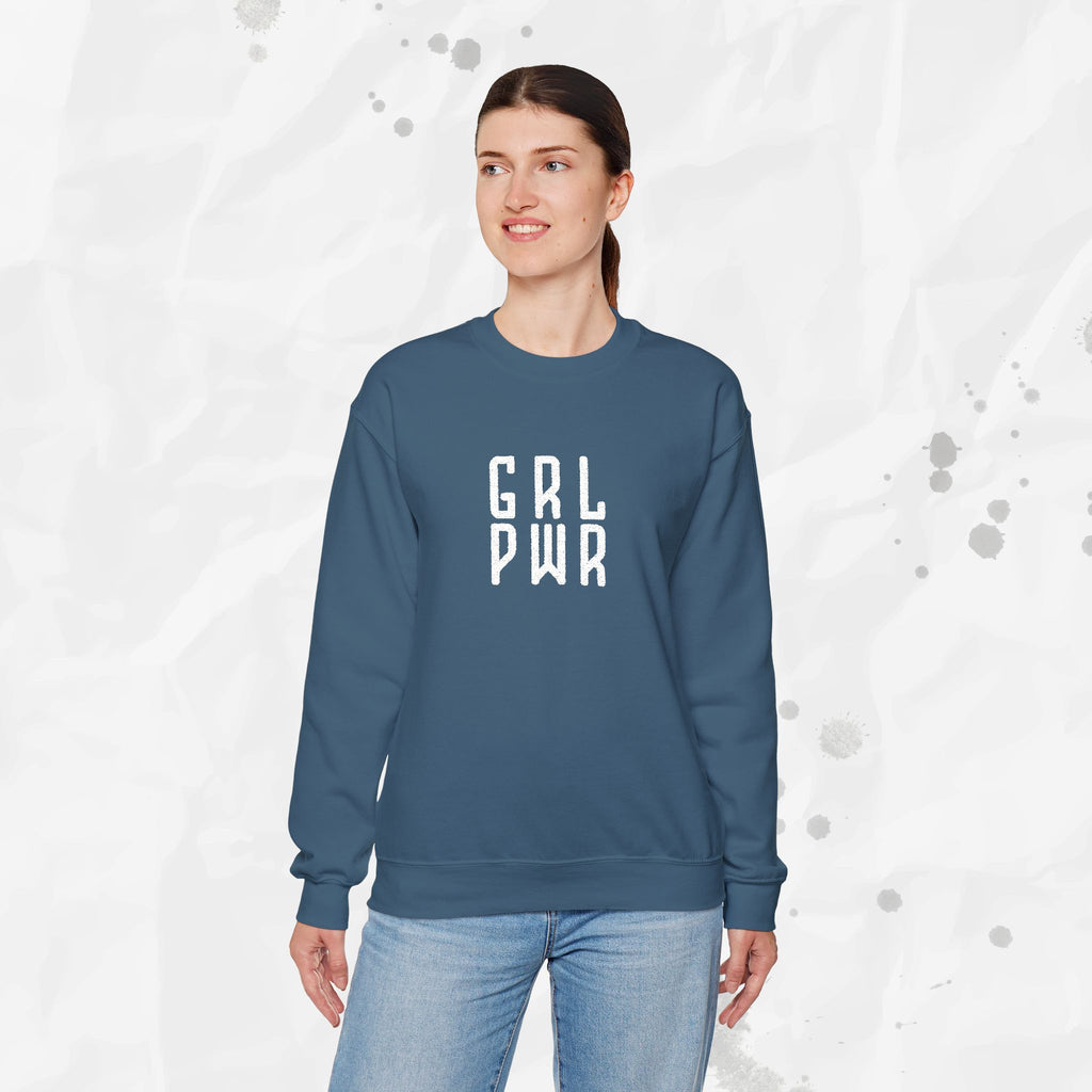 GRL PWR - Embroidered Crewneck Sweatshirt
