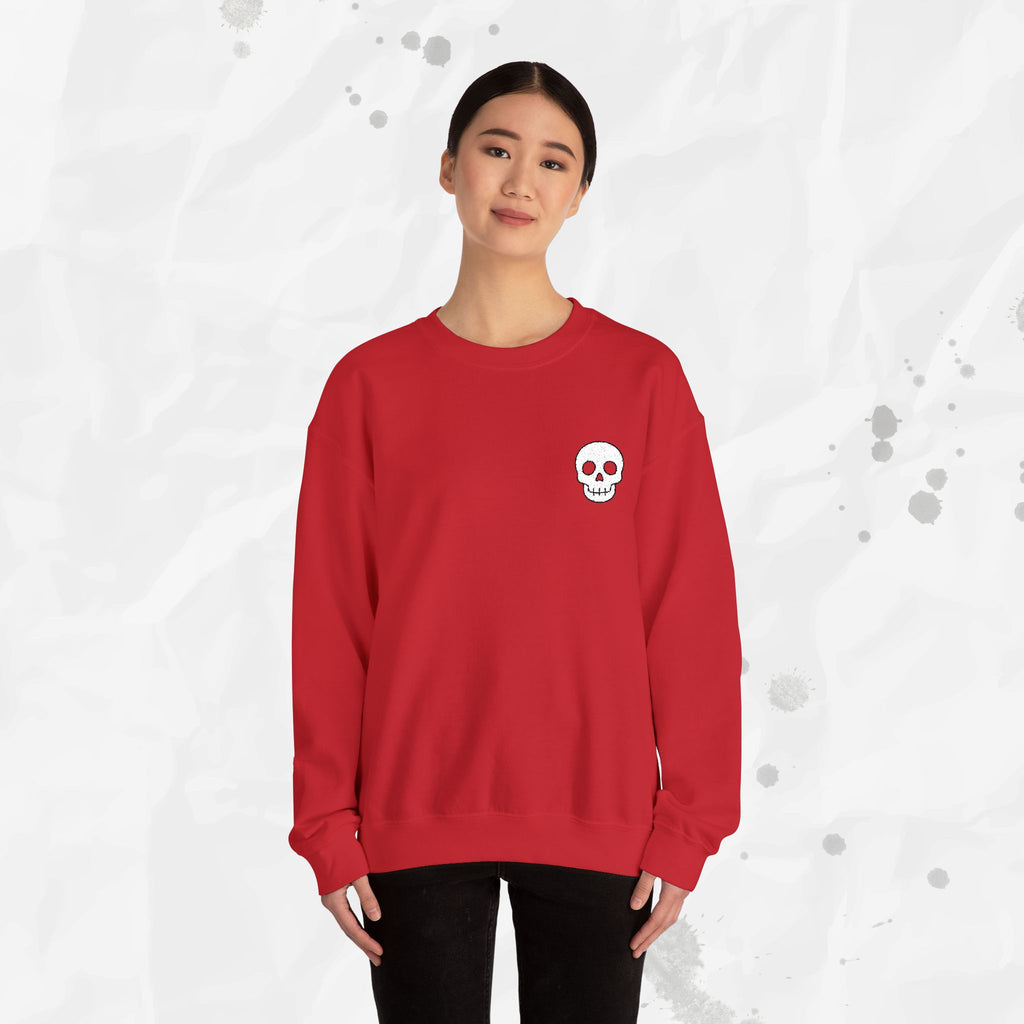 Skull Icon – Embroidered Crewneck Sweatshirt