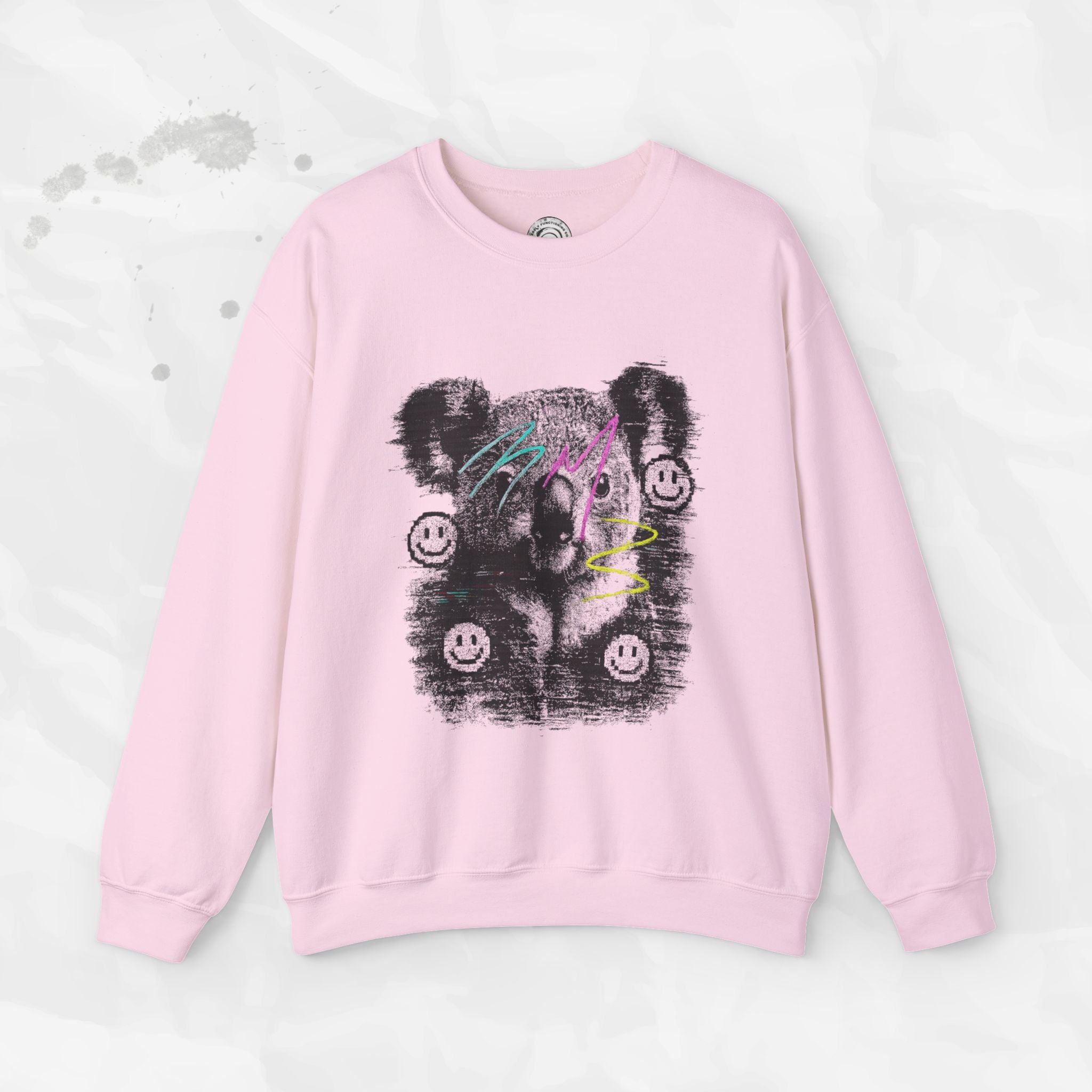 Glitched Koala – Crewneck Sweatshirt