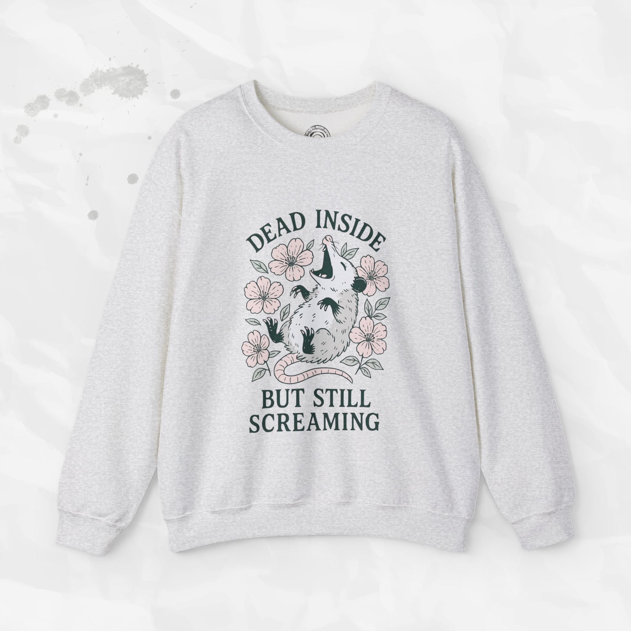 Dead Inside but Still Screaming – Crewneck Sweatshirt
